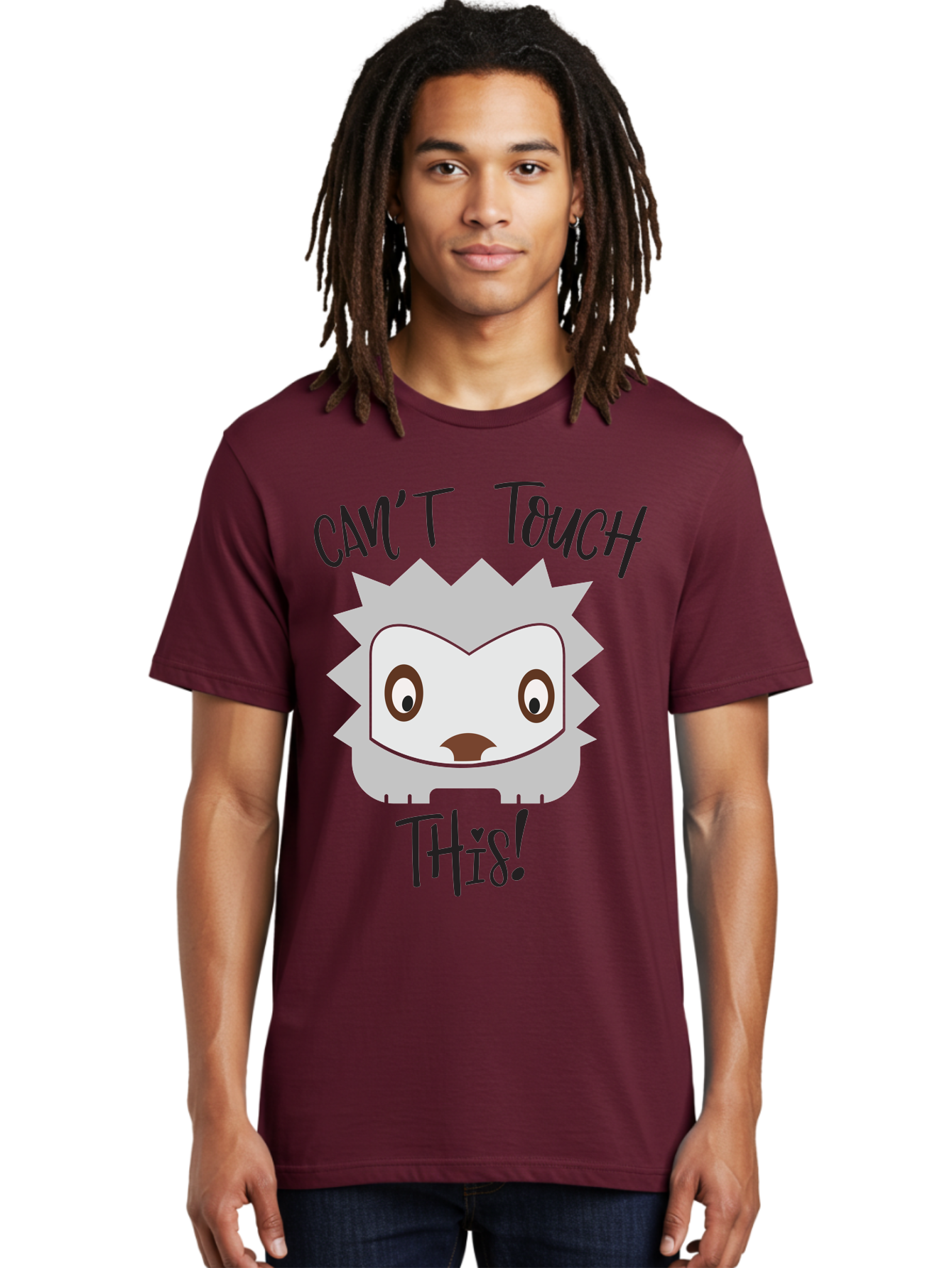 Can-T-Touch-This-Hedgehog Men'S Graphic Tee, 100% Cotton, Comfortable Casual Summer Wear, Machine Washable, Funny Hedgehog, Cartoon Character, Cute Animal, Humorous Illustration, Playful Design, Prickly Creature, Can'T Touch This Aac564 6
