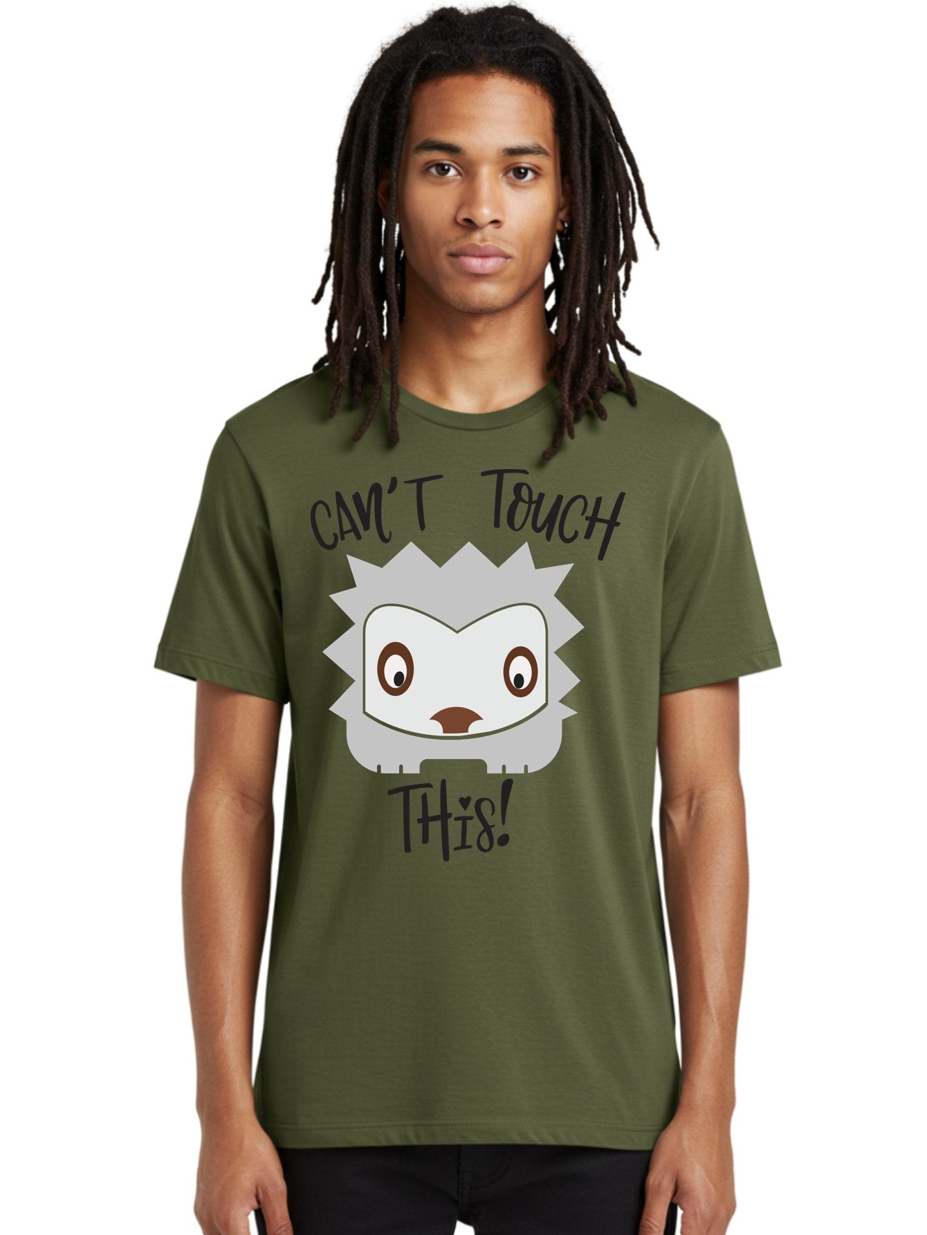 Can-T-Touch-This-Hedgehog Men'S Graphic Tee, 100% Cotton, Comfortable Casual Summer Wear, Machine Washable, Funny Hedgehog, Cartoon Character, Cute Animal, Humorous Illustration, Playful Design, Prickly Creature, Can'T Touch This Aac564 23