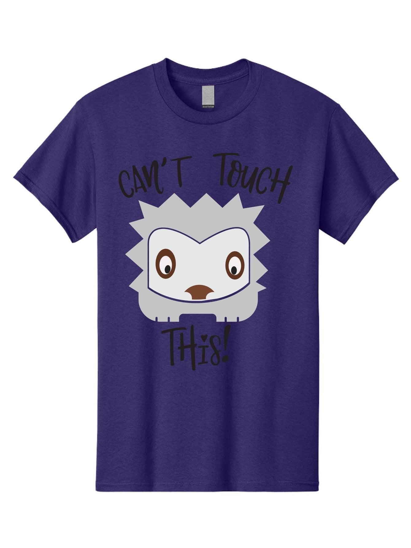 Can-T-Touch-This-Hedgehog Men'S Graphic Tee, 100% Cotton, Comfortable Casual Summer Wear, Machine Washable, Funny Hedgehog, Cartoon Character, Cute Animal, Humorous Illustration, Playful Design, Prickly Creature, Can'T Touch This Aac564