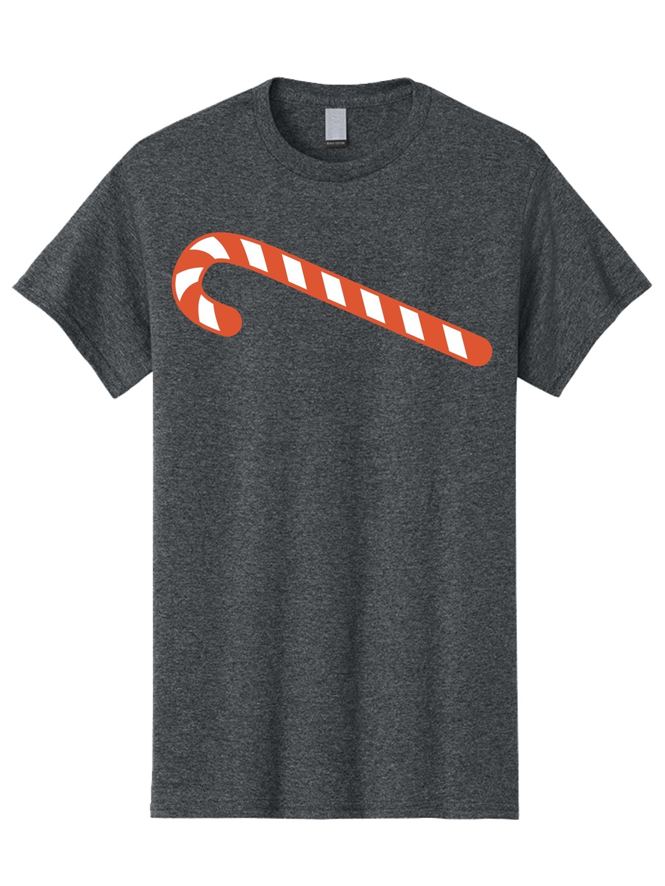 Candy-Cane Men'S Graphic Tee, 100% Cotton, Comfortable Casual Summer Wear, Machine Washable, Striped Candy Cane, Christmas Treat, Festive Holiday Symbol, Red And White Stripes, Sweet Holiday Tradition, Seasonal Delight Aac565 3
