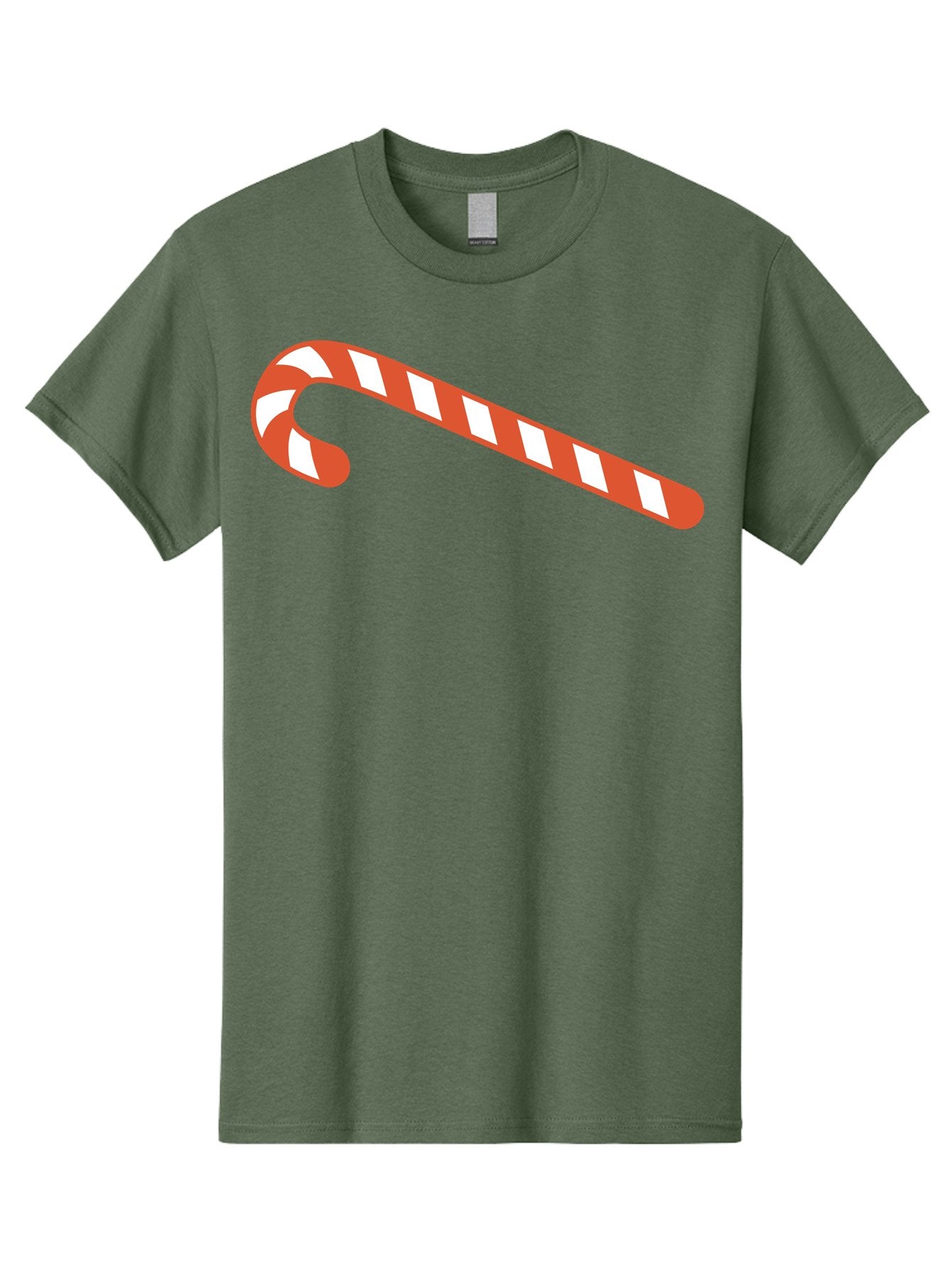 Candy-Cane Men'S Graphic Tee, 100% Cotton, Comfortable Casual Summer Wear, Machine Washable, Striped Candy Cane, Christmas Treat, Festive Holiday Symbol, Red And White Stripes, Sweet Holiday Tradition, Seasonal Delight Aac565 11