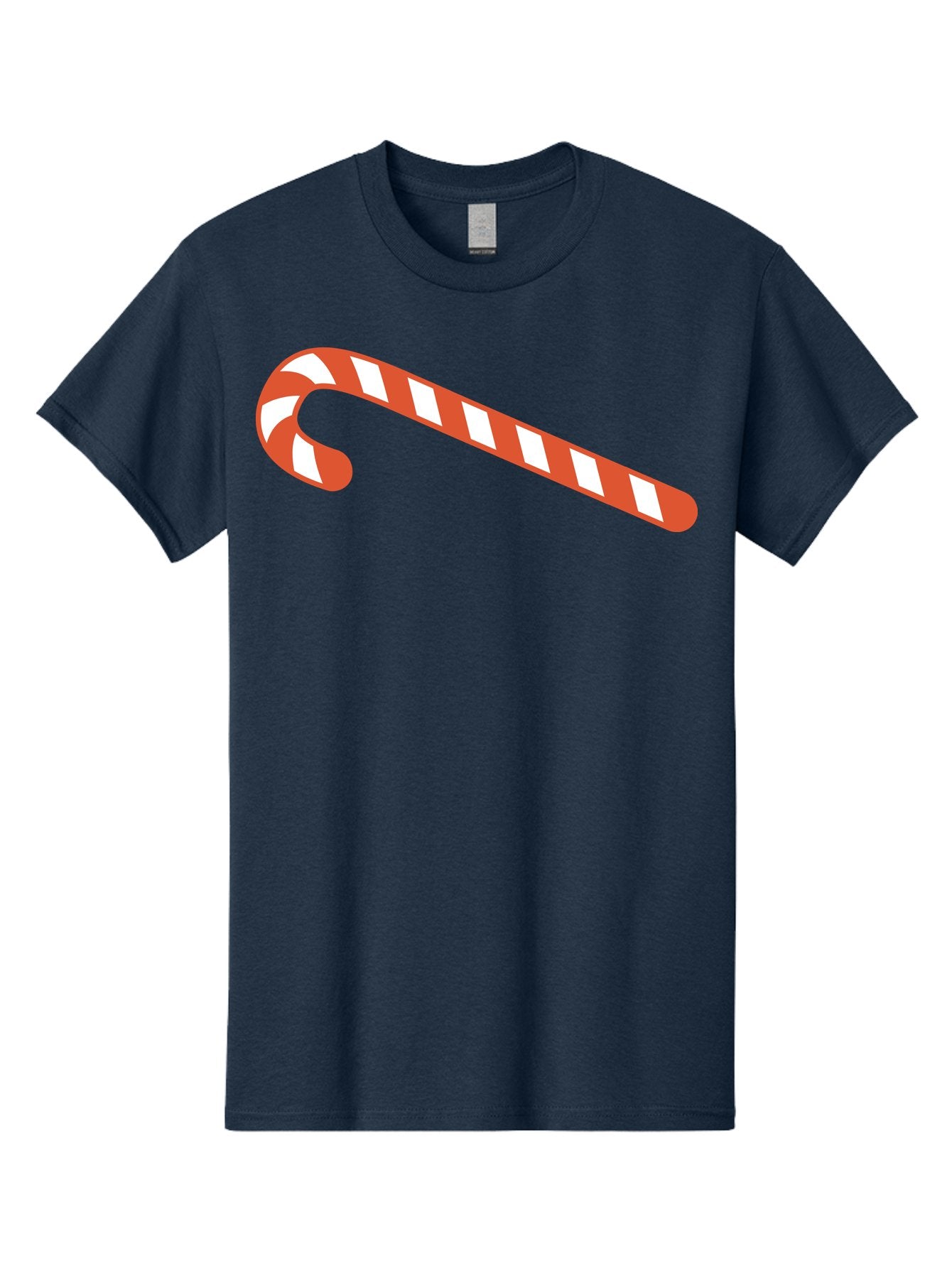 Candy-Cane Men'S Graphic Tee, 100% Cotton, Comfortable Casual Summer Wear, Machine Washable, Striped Candy Cane, Christmas Treat, Festive Holiday Symbol, Red And White Stripes, Sweet Holiday Tradition, Seasonal Delight Aac565 4