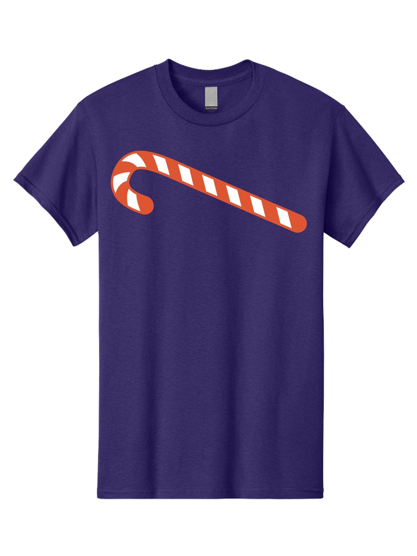 Candy-Cane Men'S Graphic Tee, 100% Cotton, Comfortable Casual Summer Wear, Machine Washable, Striped Candy Cane, Christmas Treat, Festive Holiday Symbol, Red And White Stripes, Sweet Holiday Tradition, Seasonal Delight Aac565 8