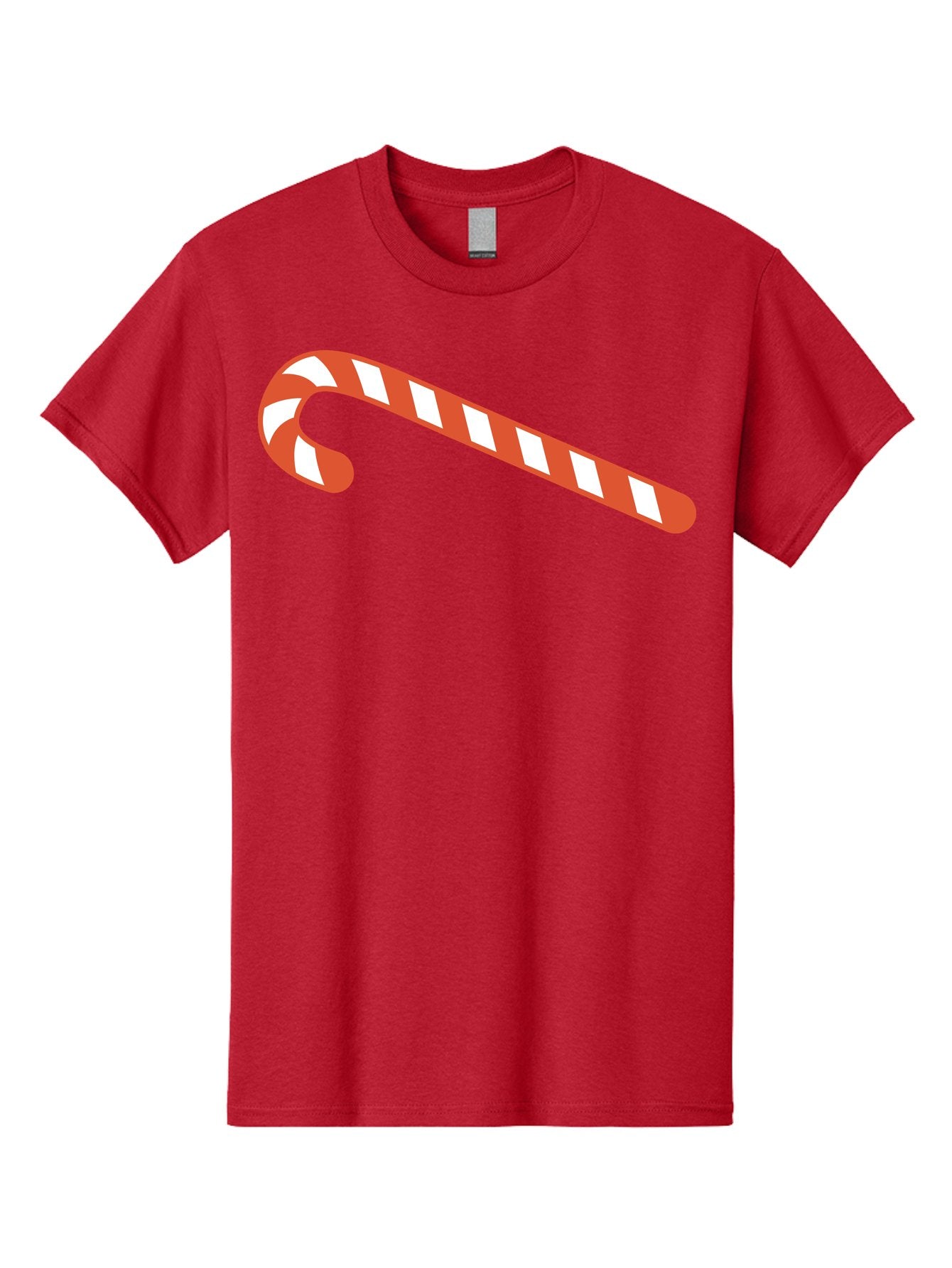Candy-Cane Men'S Graphic Tee, 100% Cotton, Comfortable Casual Summer Wear, Machine Washable, Striped Candy Cane, Christmas Treat, Festive Holiday Symbol, Red And White Stripes, Sweet Holiday Tradition, Seasonal Delight Aac565 14