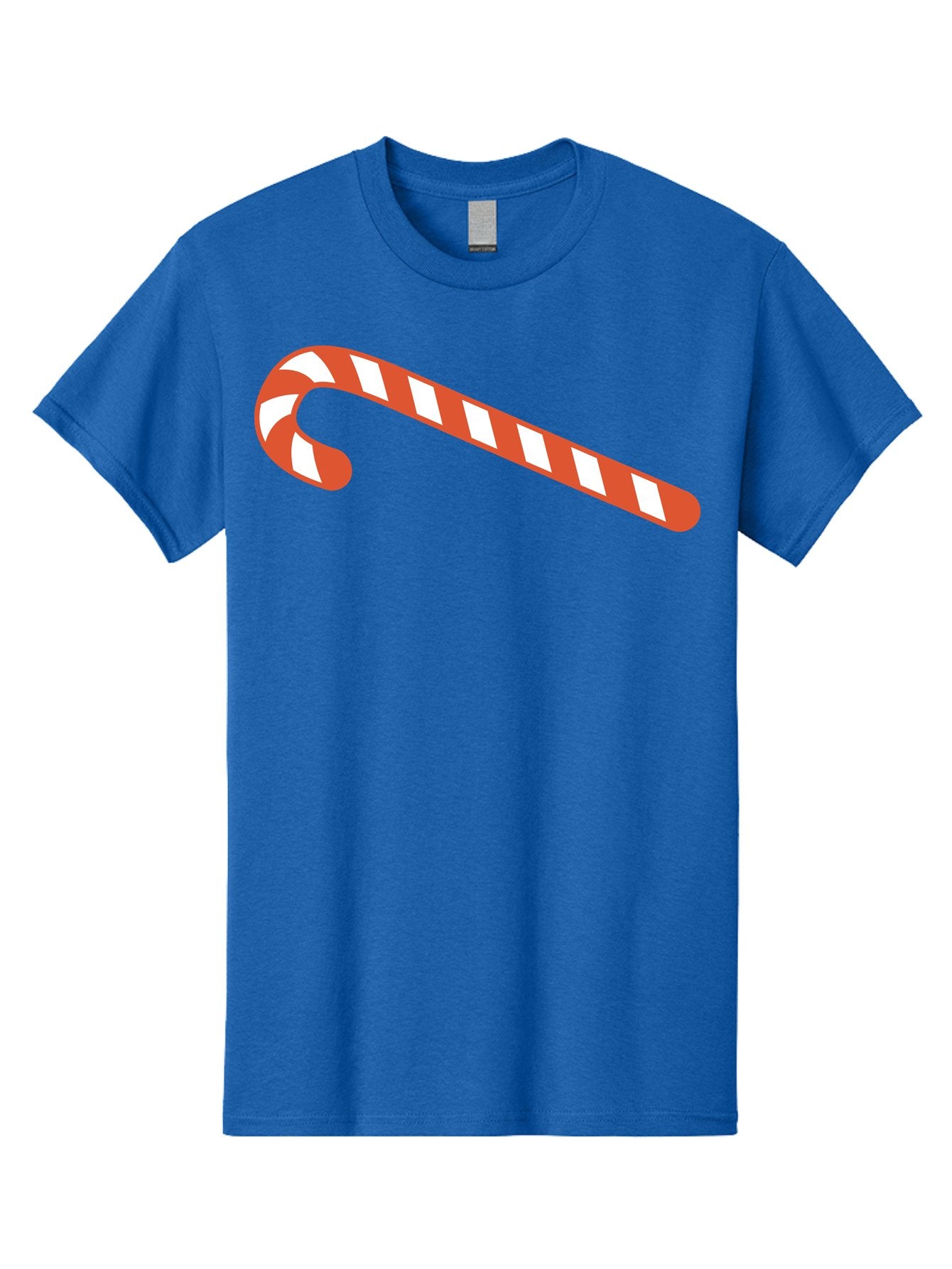 Candy-Cane Men'S Graphic Tee, 100% Cotton, Comfortable Casual Summer Wear, Machine Washable, Striped Candy Cane, Christmas Treat, Festive Holiday Symbol, Red And White Stripes, Sweet Holiday Tradition, Seasonal Delight Aac565 10