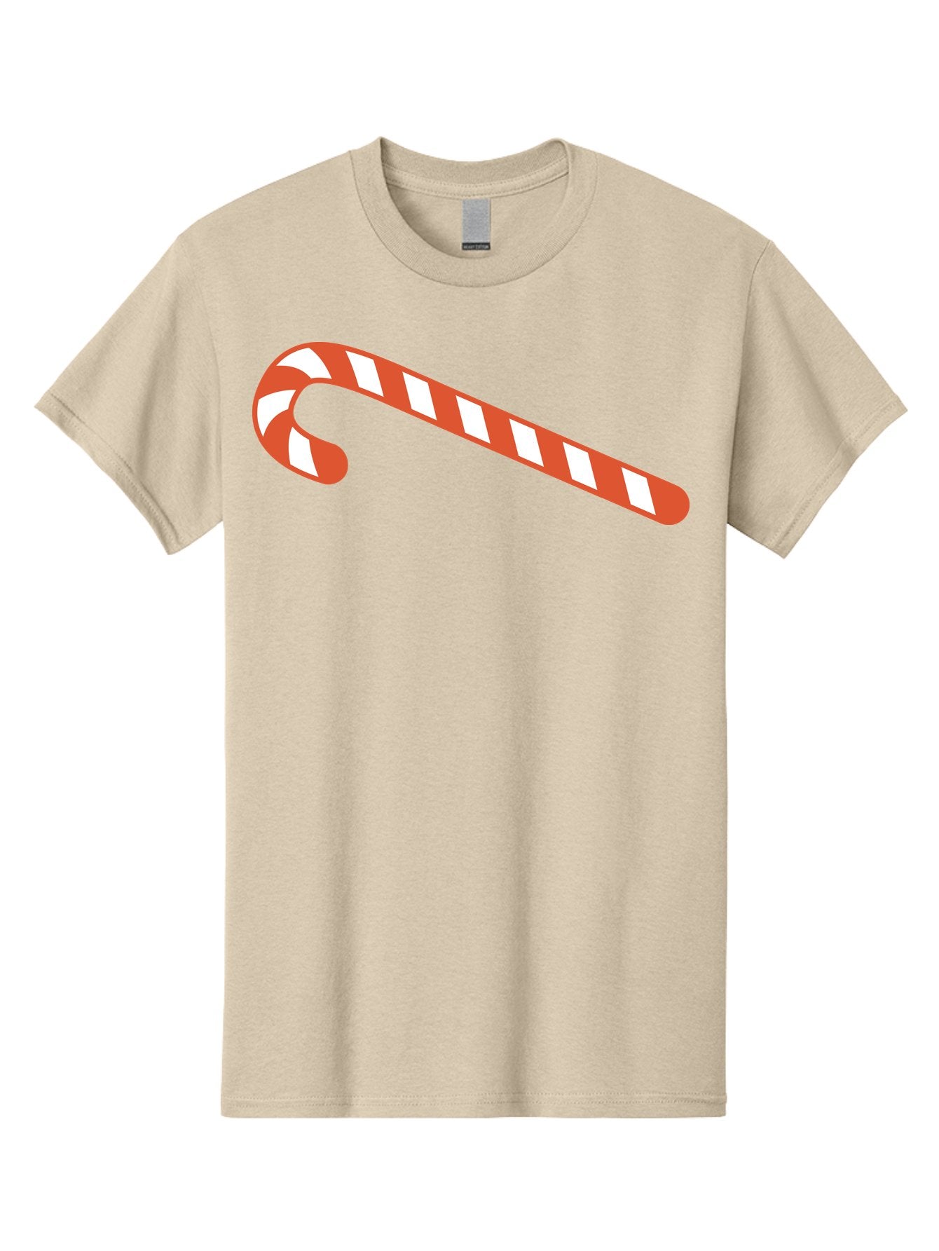 Candy-Cane Men'S Graphic Tee, 100% Cotton, Comfortable Casual Summer Wear, Machine Washable, Striped Candy Cane, Christmas Treat, Festive Holiday Symbol, Red And White Stripes, Sweet Holiday Tradition, Seasonal Delight Aac565 12