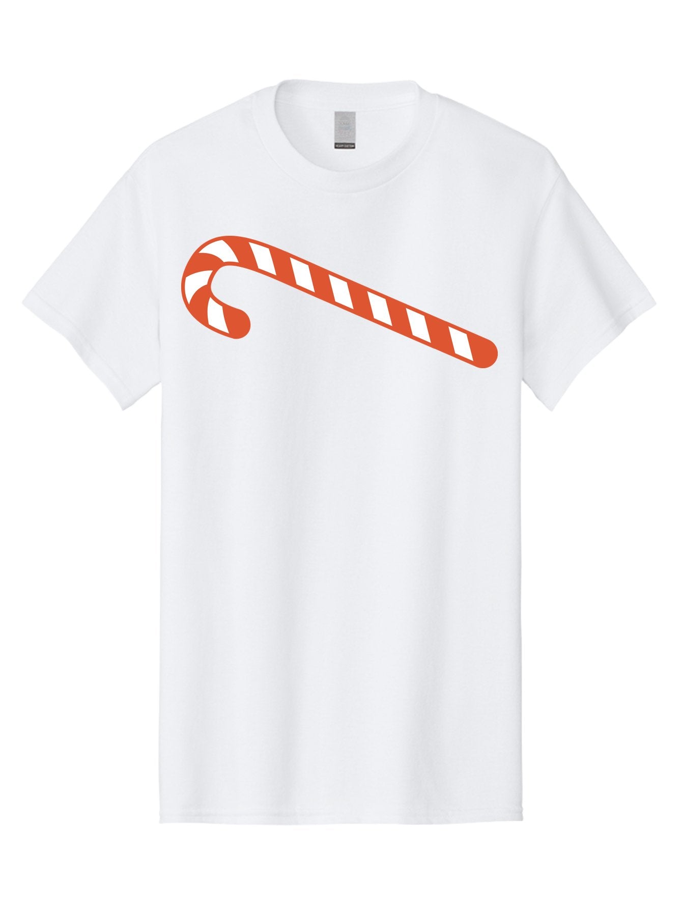 Candy-Cane Men'S Graphic Tee, 100% Cotton, Comfortable Casual Summer Wear, Machine Washable, Striped Candy Cane, Christmas Treat, Festive Holiday Symbol, Red And White Stripes, Sweet Holiday Tradition, Seasonal Delight Aac565 13