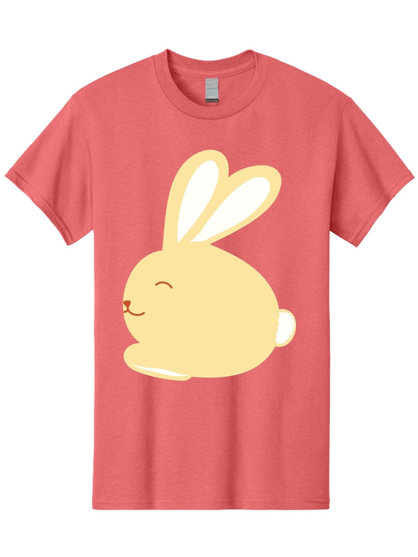 Cartoon-Bunny Men'S Graphic Tee, 100% Cotton, Comfortable Casual Summer Wear, Machine Washable, Cute Rabbit, Cartoon Character, Yellow Bunny, Fluffy Animal, Adorable Creature, Sweet Face, Kawaii Art Aac570 7