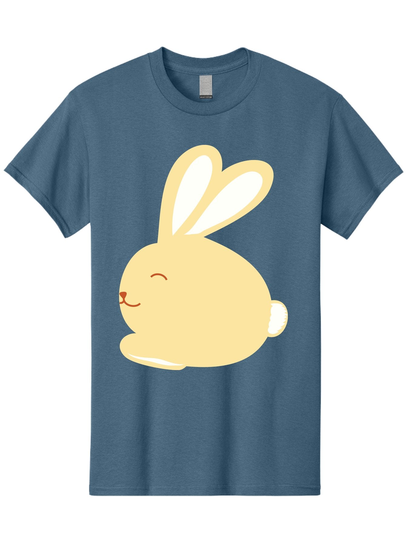 Cartoon-Bunny Men'S Graphic Tee, 100% Cotton, Comfortable Casual Summer Wear, Machine Washable, Cute Rabbit, Cartoon Character, Yellow Bunny, Fluffy Animal, Adorable Creature, Sweet Face, Kawaii Art Aac570 13