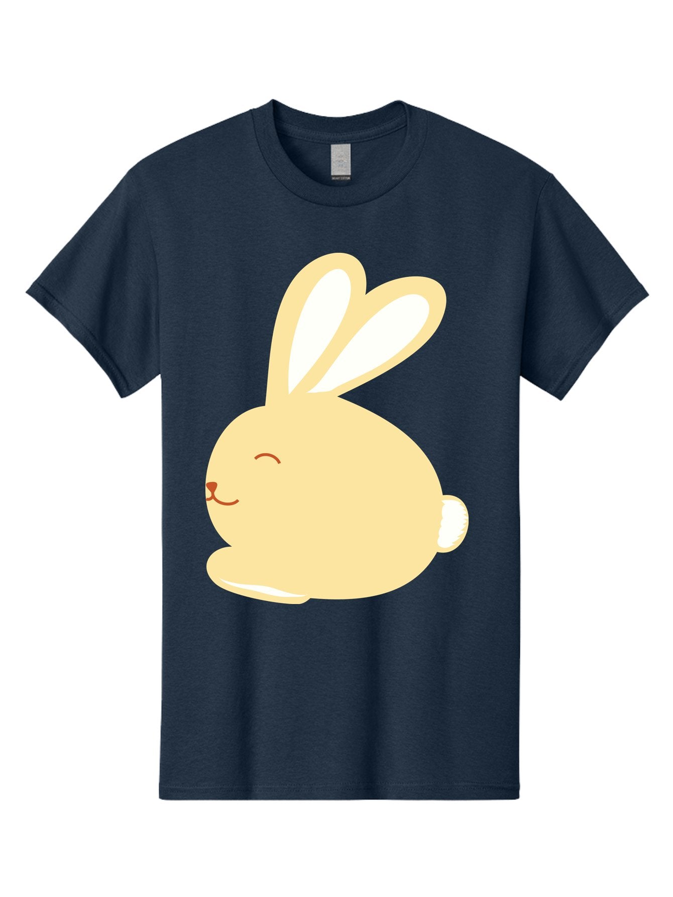 Cartoon-Bunny Men'S Graphic Tee, 100% Cotton, Comfortable Casual Summer Wear, Machine Washable, Cute Rabbit, Cartoon Character, Yellow Bunny, Fluffy Animal, Adorable Creature, Sweet Face, Kawaii Art Aac570 9