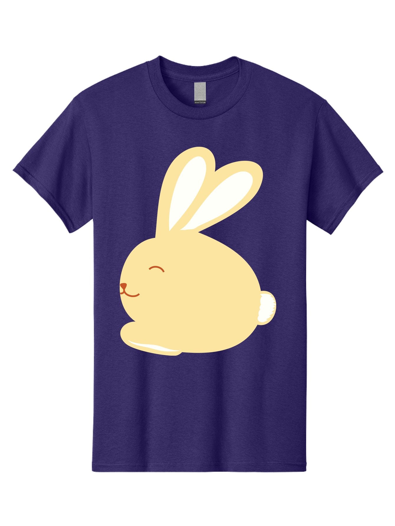 Cartoon-Bunny Men'S Graphic Tee, 100% Cotton, Comfortable Casual Summer Wear, Machine Washable, Cute Rabbit, Cartoon Character, Yellow Bunny, Fluffy Animal, Adorable Creature, Sweet Face, Kawaii Art Aac570 15