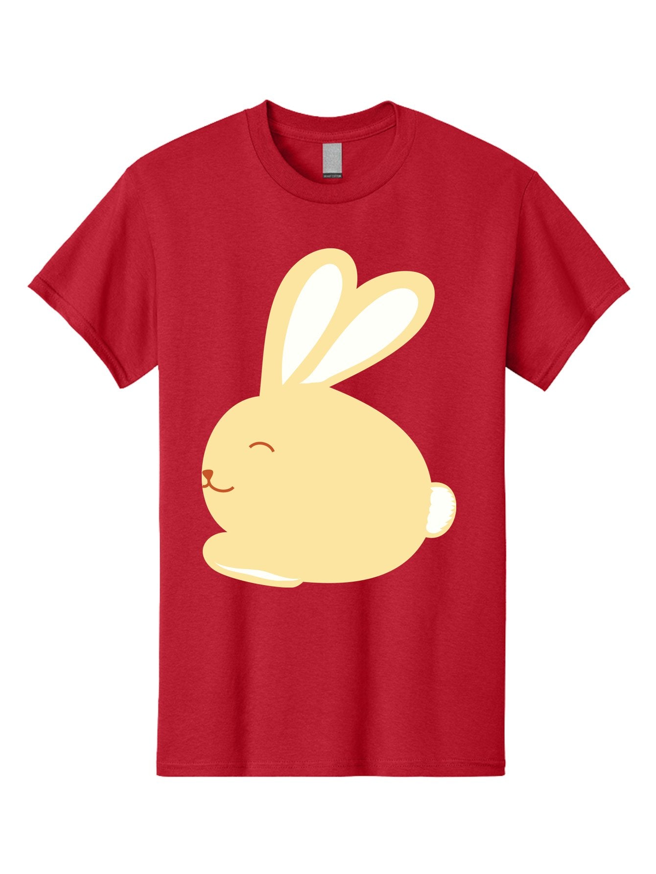 Cartoon-Bunny Men'S Graphic Tee, 100% Cotton, Comfortable Casual Summer Wear, Machine Washable, Cute Rabbit, Cartoon Character, Yellow Bunny, Fluffy Animal, Adorable Creature, Sweet Face, Kawaii Art Aac570 8