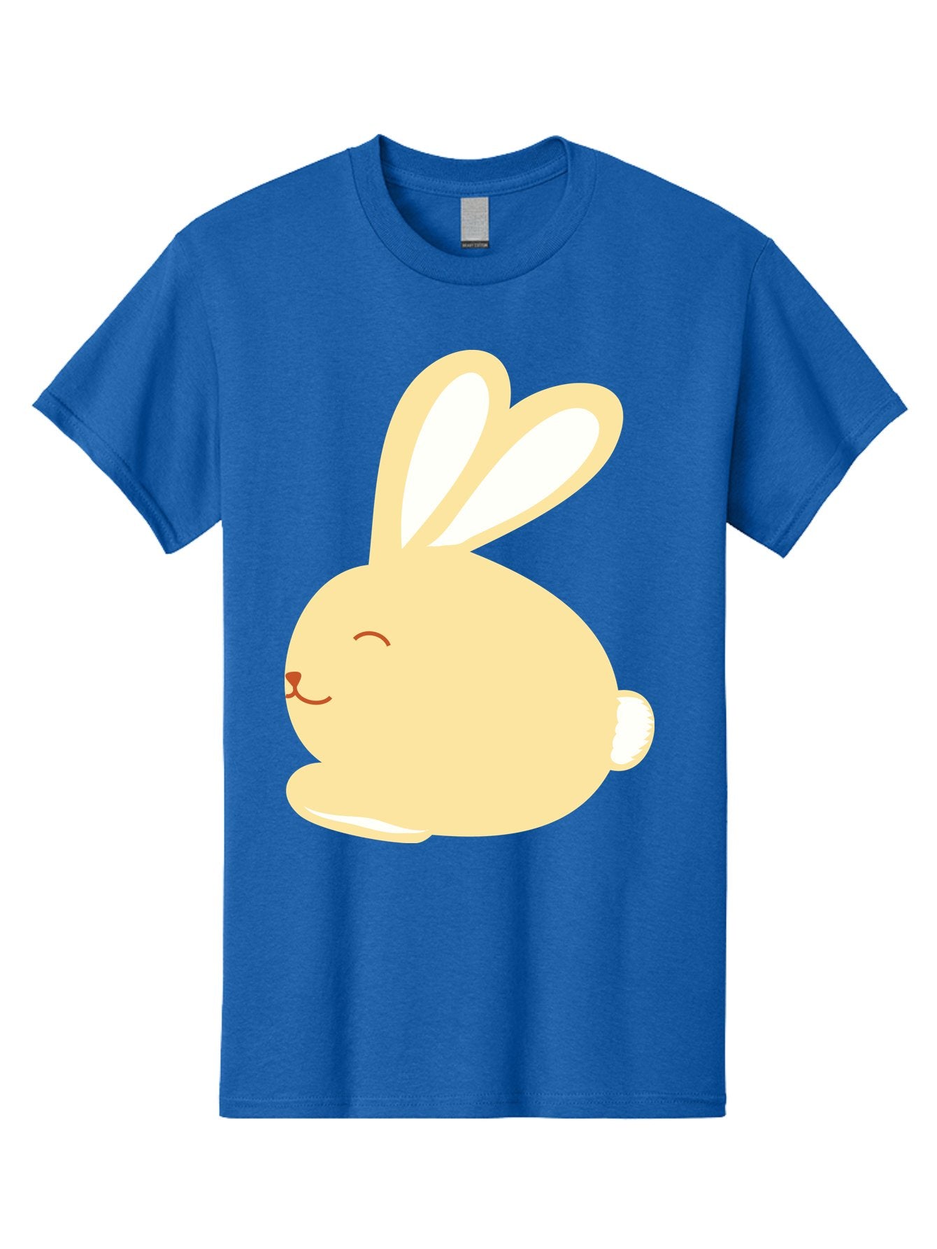 Cartoon-Bunny Men'S Graphic Tee, 100% Cotton, Comfortable Casual Summer Wear, Machine Washable, Cute Rabbit, Cartoon Character, Yellow Bunny, Fluffy Animal, Adorable Creature, Sweet Face, Kawaii Art Aac570 14