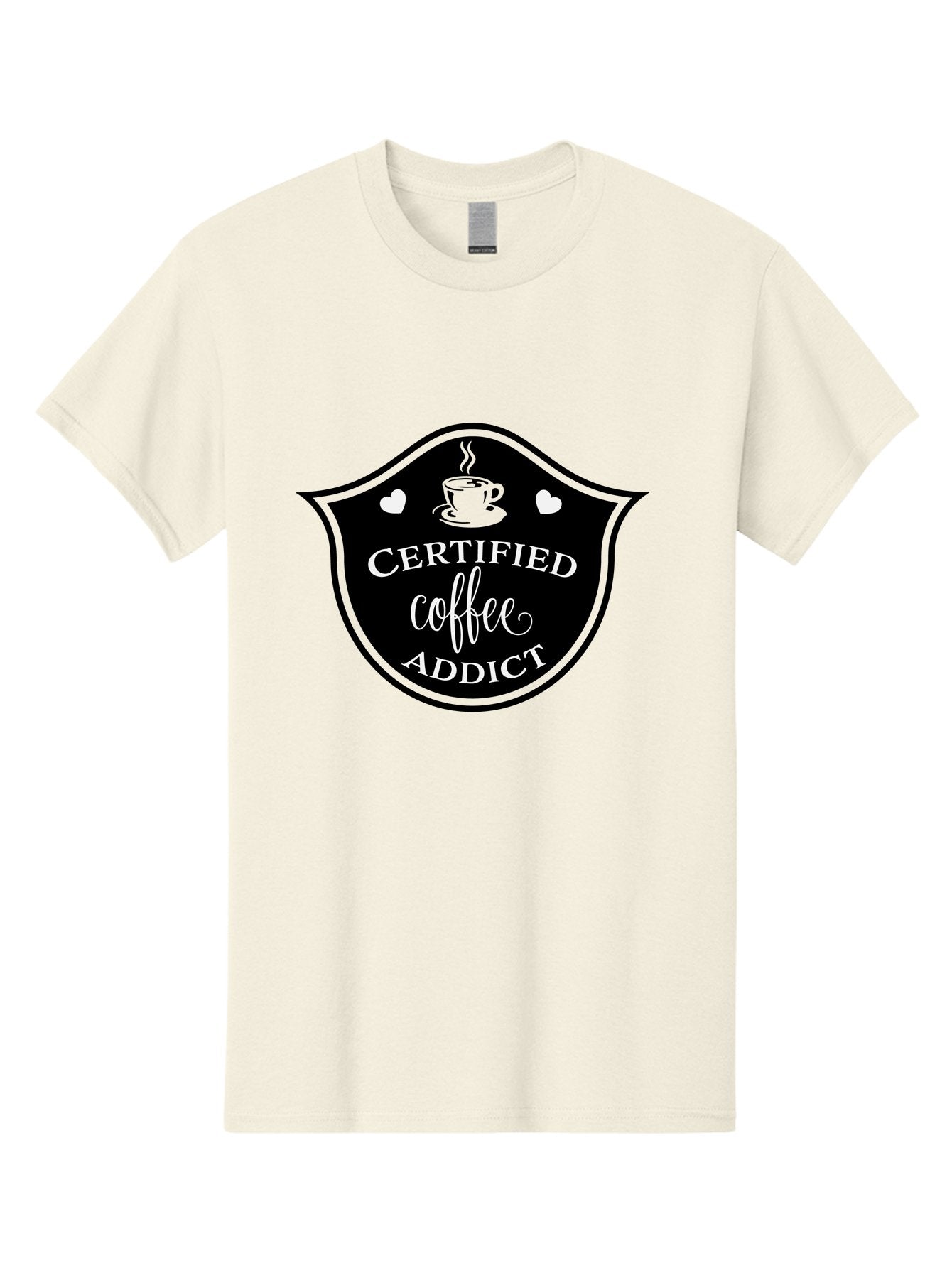 Certified-Coffee-Addict Men'S Graphic Tee, 100% Cotton, Comfortable Casual Summer Wear, Machine Washable, Coffee Lover, Coffee Addiction, Coffee Enthusiast, Coffee Culture, Caffeine Fix, Morning Coffee, Coffee Obsession Aac571 6