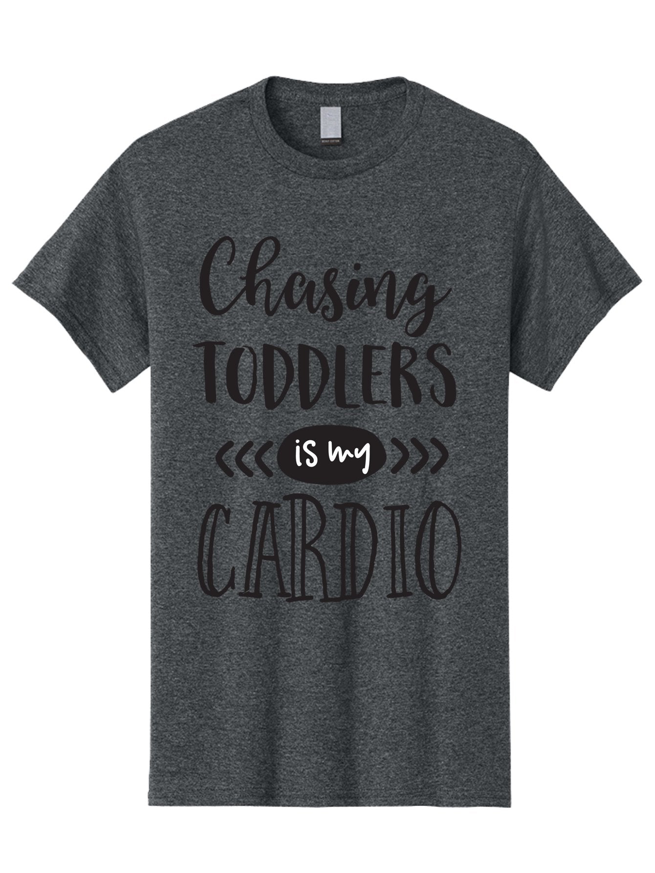 Chasing-Toddlers-Is-My-Cardio Men'S Graphic Tee, 100% Cotton, Comfortable Casual Summer Wear, Machine Washable, Funny Parenting Quote, Mom Life, Humor, Cardio Workout, Chasing Toddlers, Parenting Humor, Mom Jokes, Fitness, Active Parenting, Aac573 13