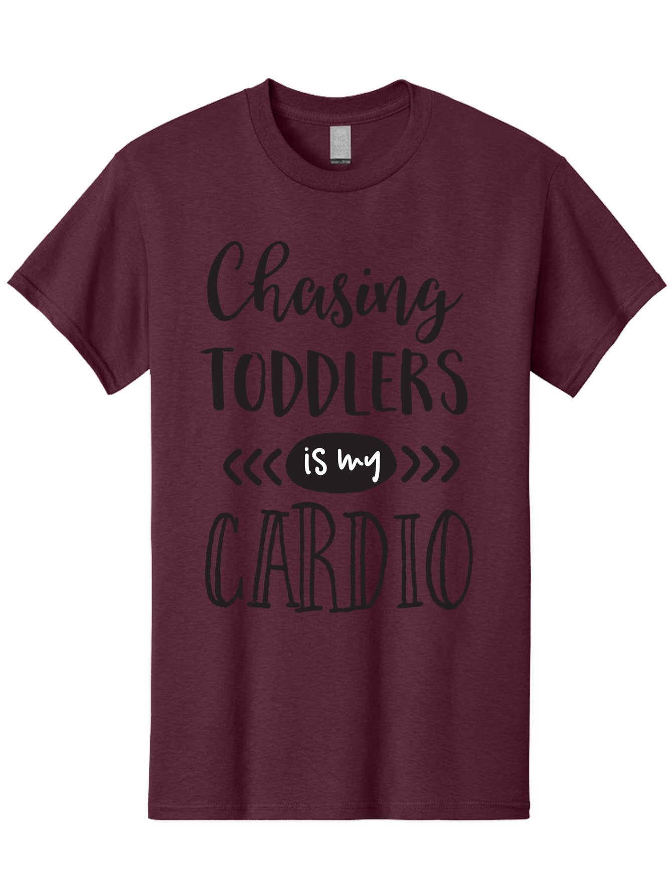 Chasing-Toddlers-Is-My-Cardio Men'S Graphic Tee, 100% Cotton, Comfortable Casual Summer Wear, Machine Washable, Funny Parenting Quote, Mom Life, Humor, Cardio Workout, Chasing Toddlers, Parenting Humor, Mom Jokes, Fitness, Active Parenting, Aac573 9