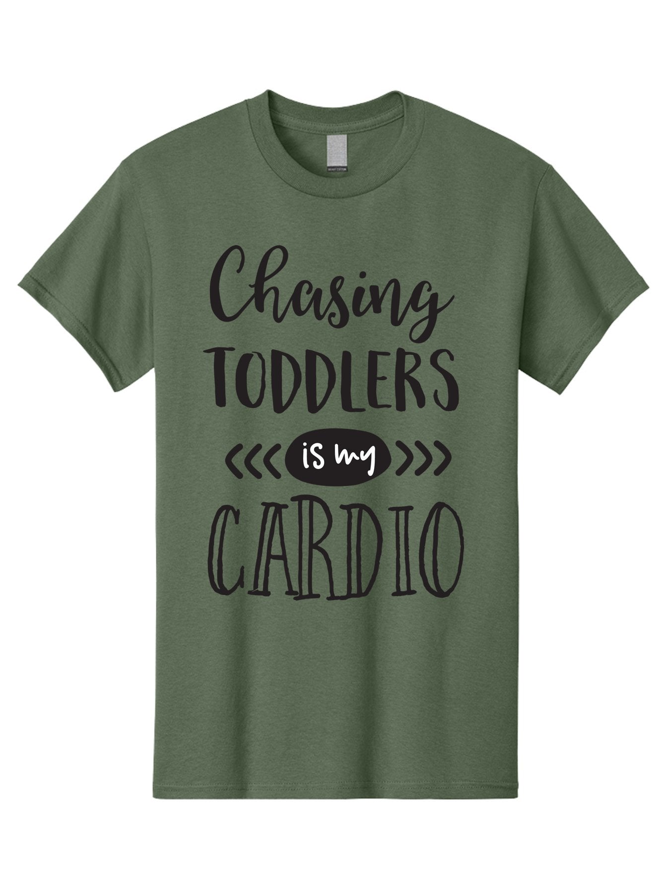 Chasing-Toddlers-Is-My-Cardio Men'S Graphic Tee, 100% Cotton, Comfortable Casual Summer Wear, Machine Washable, Funny Parenting Quote, Mom Life, Humor, Cardio Workout, Chasing Toddlers, Parenting Humor, Mom Jokes, Fitness, Active Parenting, Aac573 15