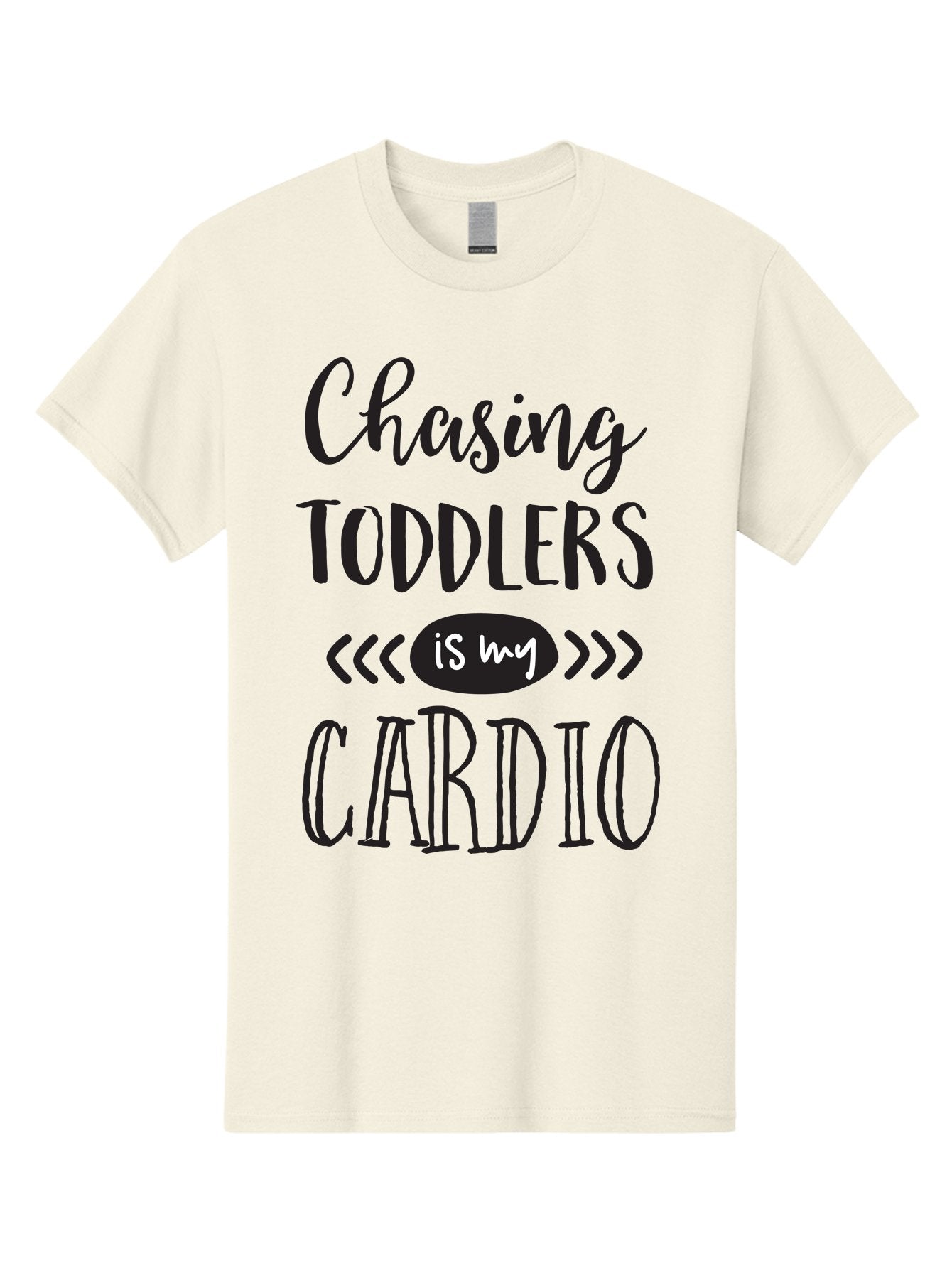 Chasing-Toddlers-Is-My-Cardio Men'S Graphic Tee, 100% Cotton, Comfortable Casual Summer Wear, Machine Washable, Funny Parenting Quote, Mom Life, Humor, Cardio Workout, Chasing Toddlers, Parenting Humor, Mom Jokes, Fitness, Active Parenting, Aac573 7