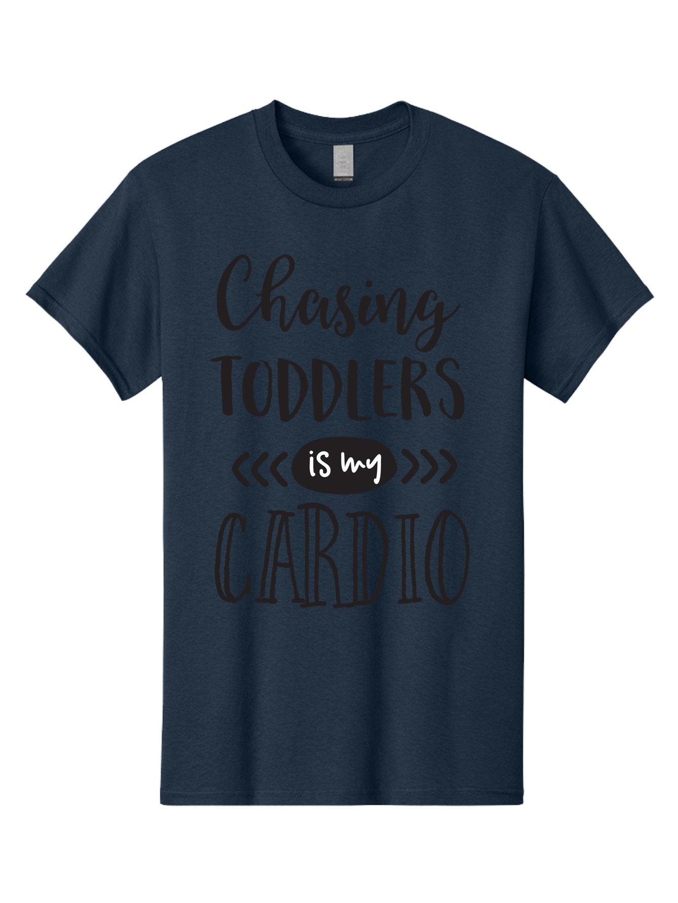 Chasing-Toddlers-Is-My-Cardio Men'S Graphic Tee, 100% Cotton, Comfortable Casual Summer Wear, Machine Washable, Funny Parenting Quote, Mom Life, Humor, Cardio Workout, Chasing Toddlers, Parenting Humor, Mom Jokes, Fitness, Active Parenting, Aac573 6