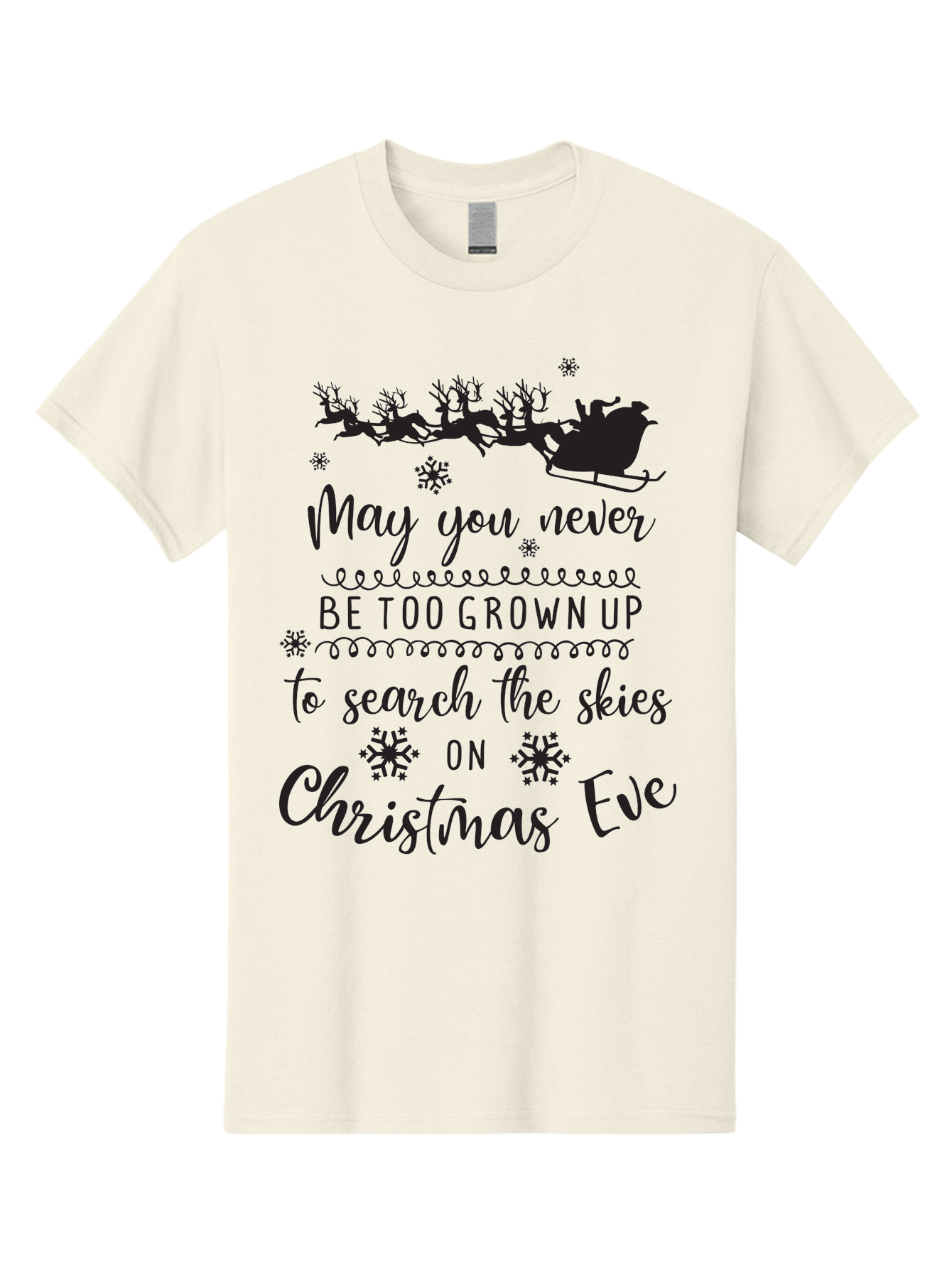 Christmas-Eve Men'S Graphic Tee, 100% Cotton, Comfortable Casual Summer Wear, Machine Washable, Christmas Eve Wish, Santa Claus, Sleigh Ride, Reindeer, Festive Quote, Holiday Magic, Winter Wonderland, Christmas Magic, Santa'S Sleigh Aac581 7