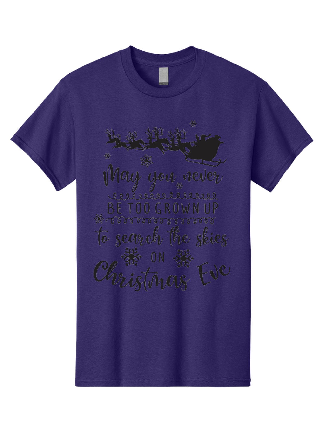Christmas-Eve Men'S Graphic Tee, 100% Cotton, Comfortable Casual Summer Wear, Machine Washable, Christmas Eve Wish, Santa Claus, Sleigh Ride, Reindeer, Festive Quote, Holiday Magic, Winter Wonderland, Christmas Magic, Santa'S Sleigh Aac581 21