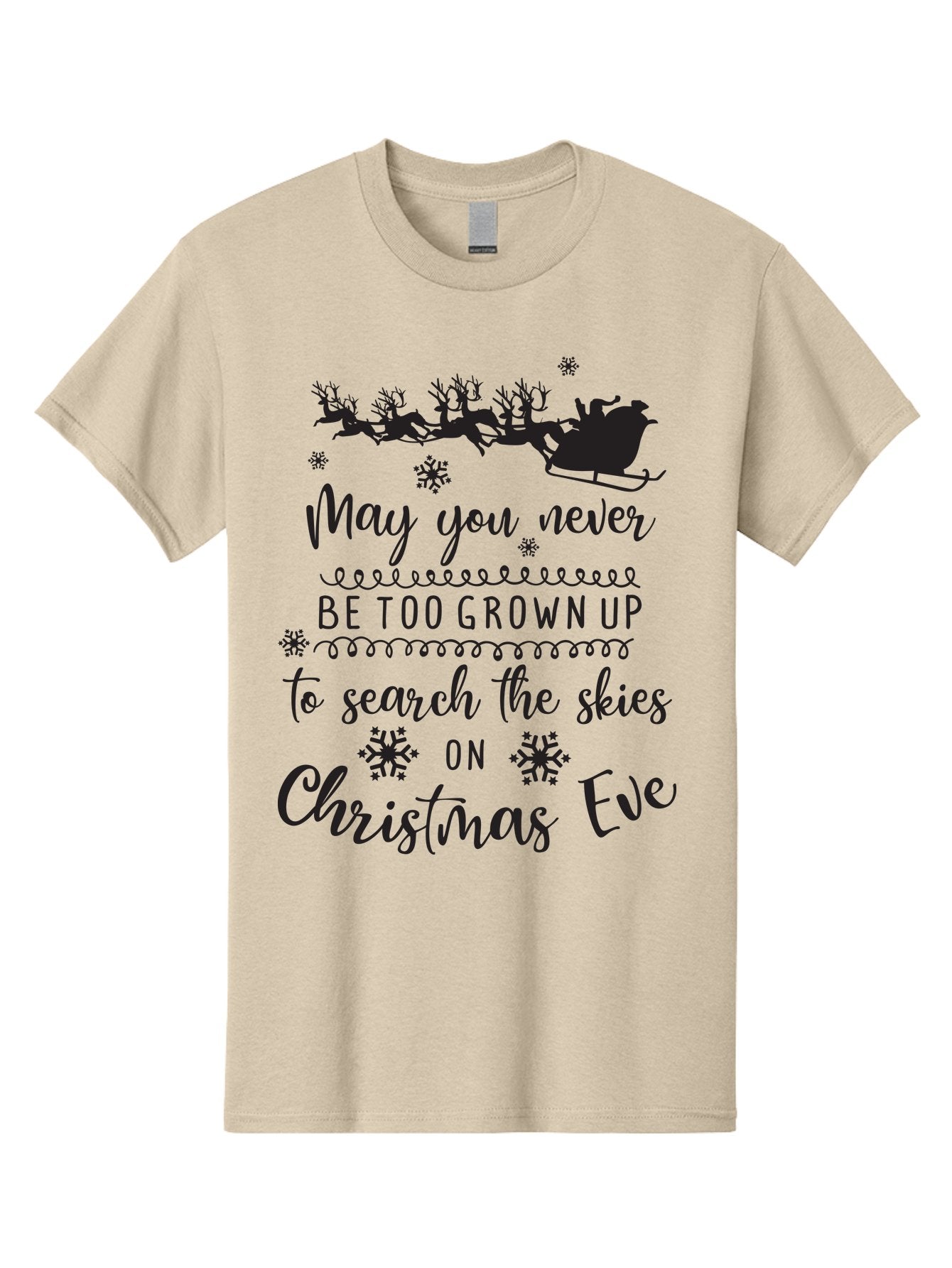 Christmas-Eve Men'S Graphic Tee, 100% Cotton, Comfortable Casual Summer Wear, Machine Washable, Christmas Eve Wish, Santa Claus, Sleigh Ride, Reindeer, Festive Quote, Holiday Magic, Winter Wonderland, Christmas Magic, Santa'S Sleigh Aac581
