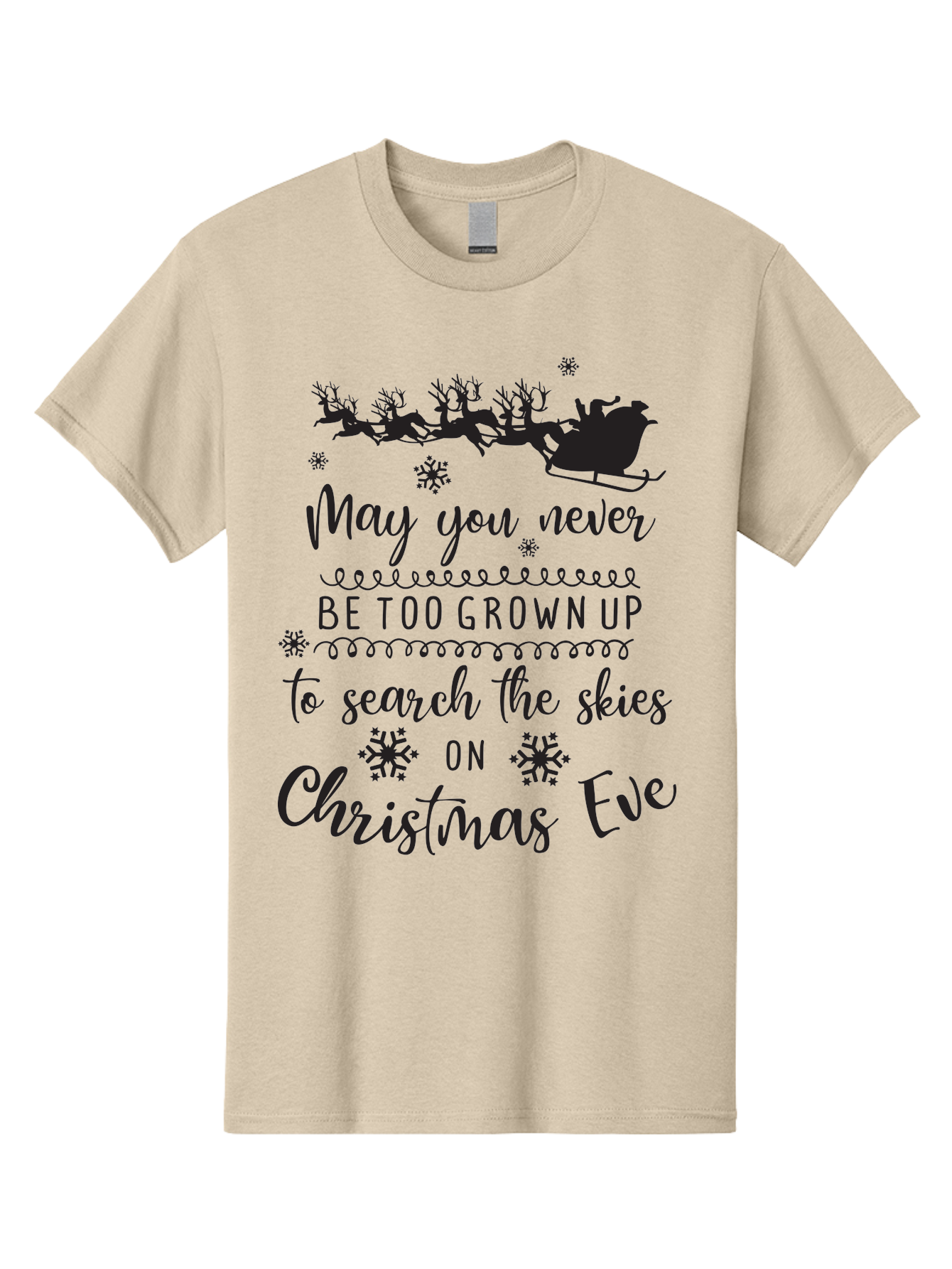 Christmas-Eve Men'S Graphic Tee, 100% Cotton, Comfortable Casual Summer Wear, Machine Washable, Christmas Eve Wish, Santa Claus, Sleigh Ride, Reindeer, Festive Quote, Holiday Magic, Winter Wonderland, Christmas Magic, Santa'S Sleigh Aac581 19