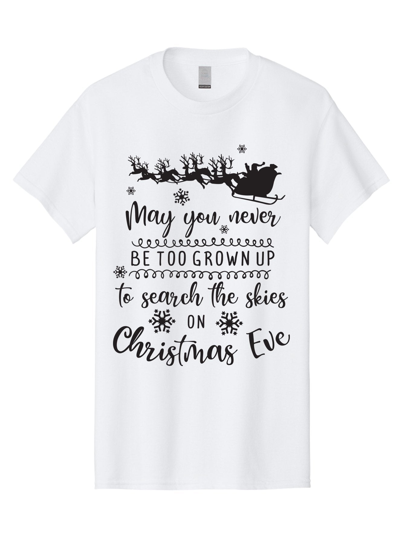 Christmas-Eve Men'S Graphic Tee, 100% Cotton, Comfortable Casual Summer Wear, Machine Washable, Christmas Eve Wish, Santa Claus, Sleigh Ride, Reindeer, Festive Quote, Holiday Magic, Winter Wonderland, Christmas Magic, Santa'S Sleigh Aac581 12
