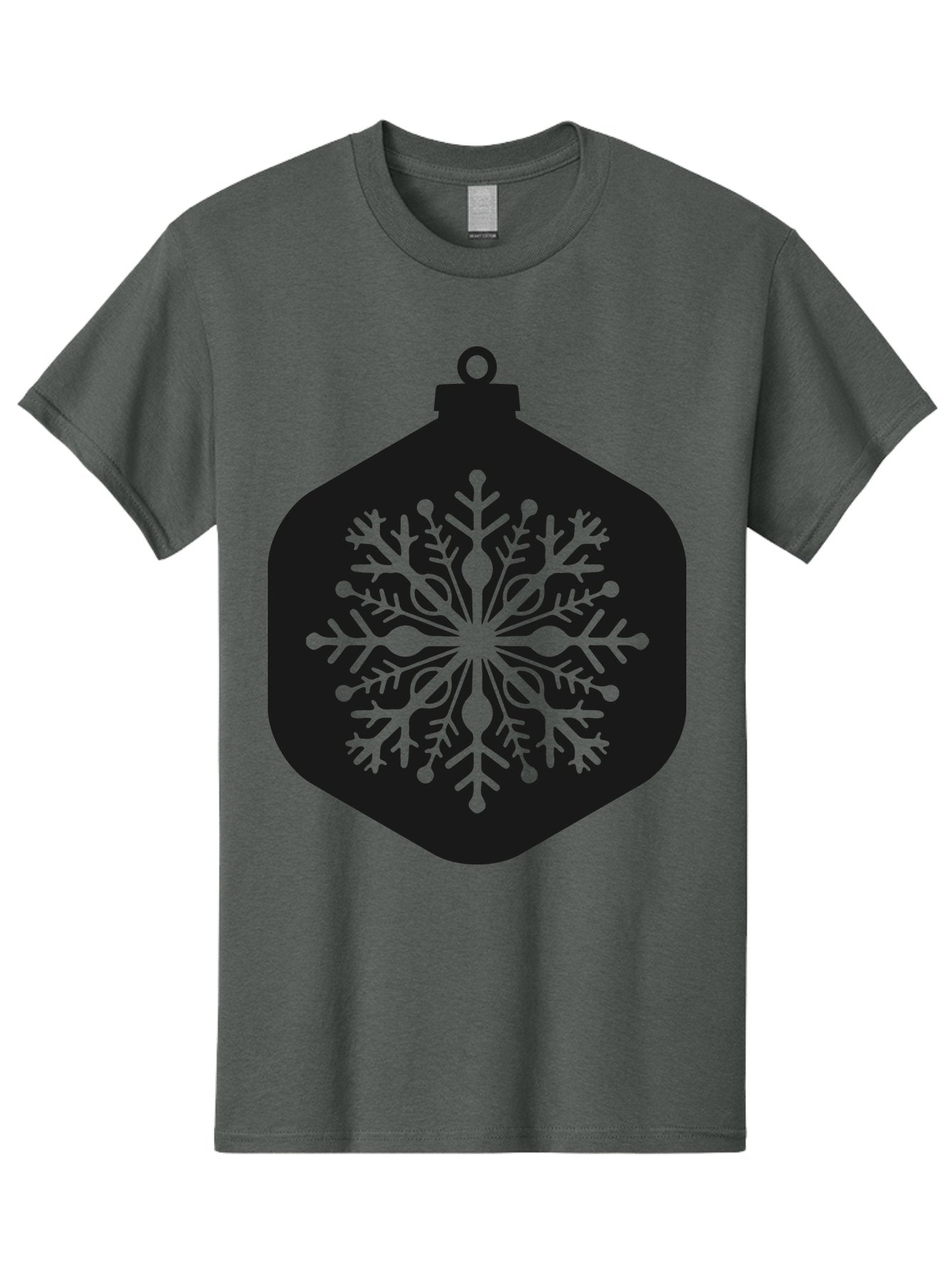Christmas-Ornament-Snowflake Men'S Graphic Tee, 100% Cotton, Comfortable Casual Summer Wear, Machine Washable, Christmas Ornament, Snowflake Design, Festive Decor, Holiday Symbol, Winter Wonderland, Seasonal Charm, Elegant Pattern, Aac583 9