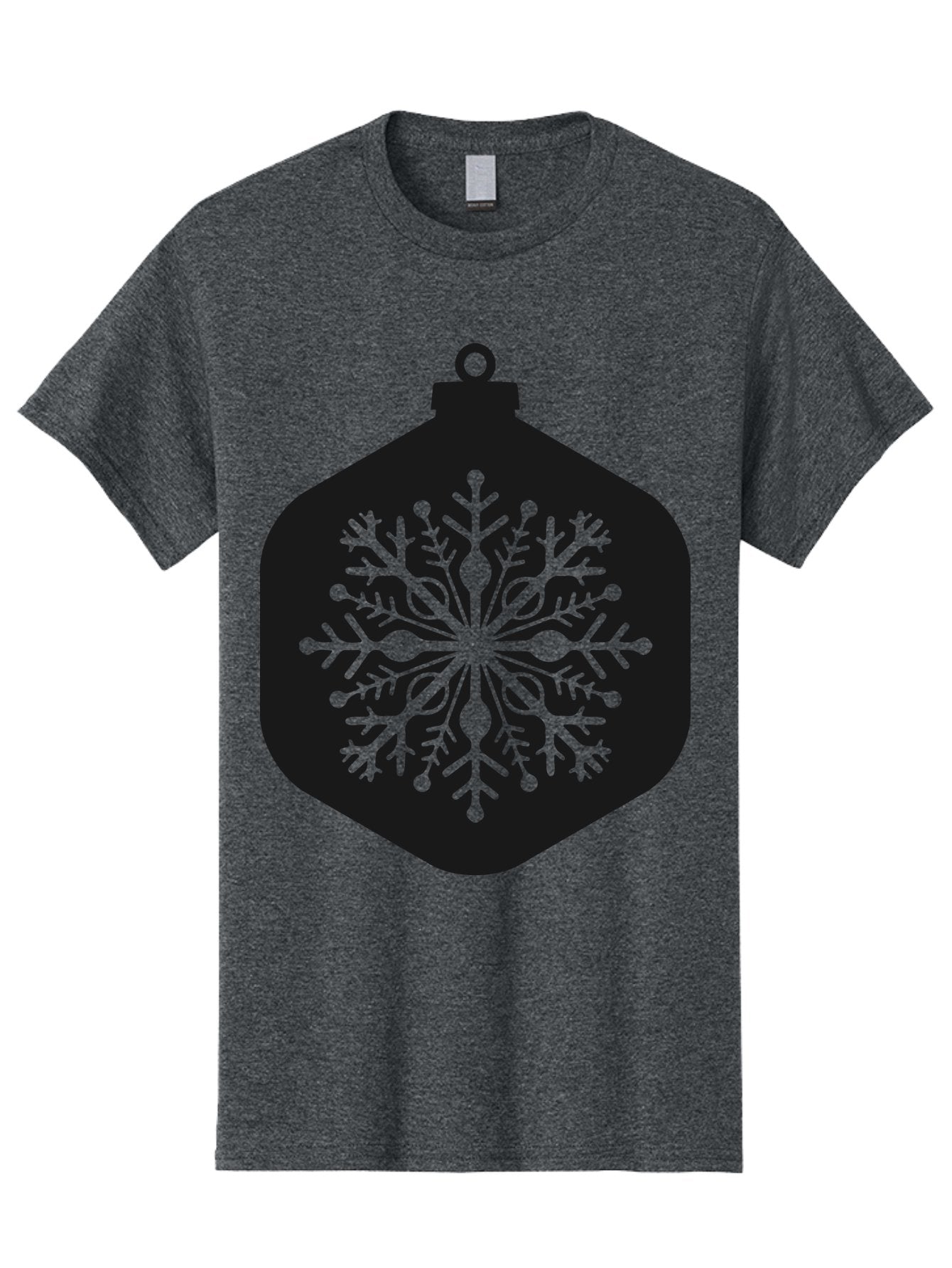 Christmas-Ornament-Snowflake Men'S Graphic Tee, 100% Cotton, Comfortable Casual Summer Wear, Machine Washable, Christmas Ornament, Snowflake Design, Festive Decor, Holiday Symbol, Winter Wonderland, Seasonal Charm, Elegant Pattern, Aac583 3