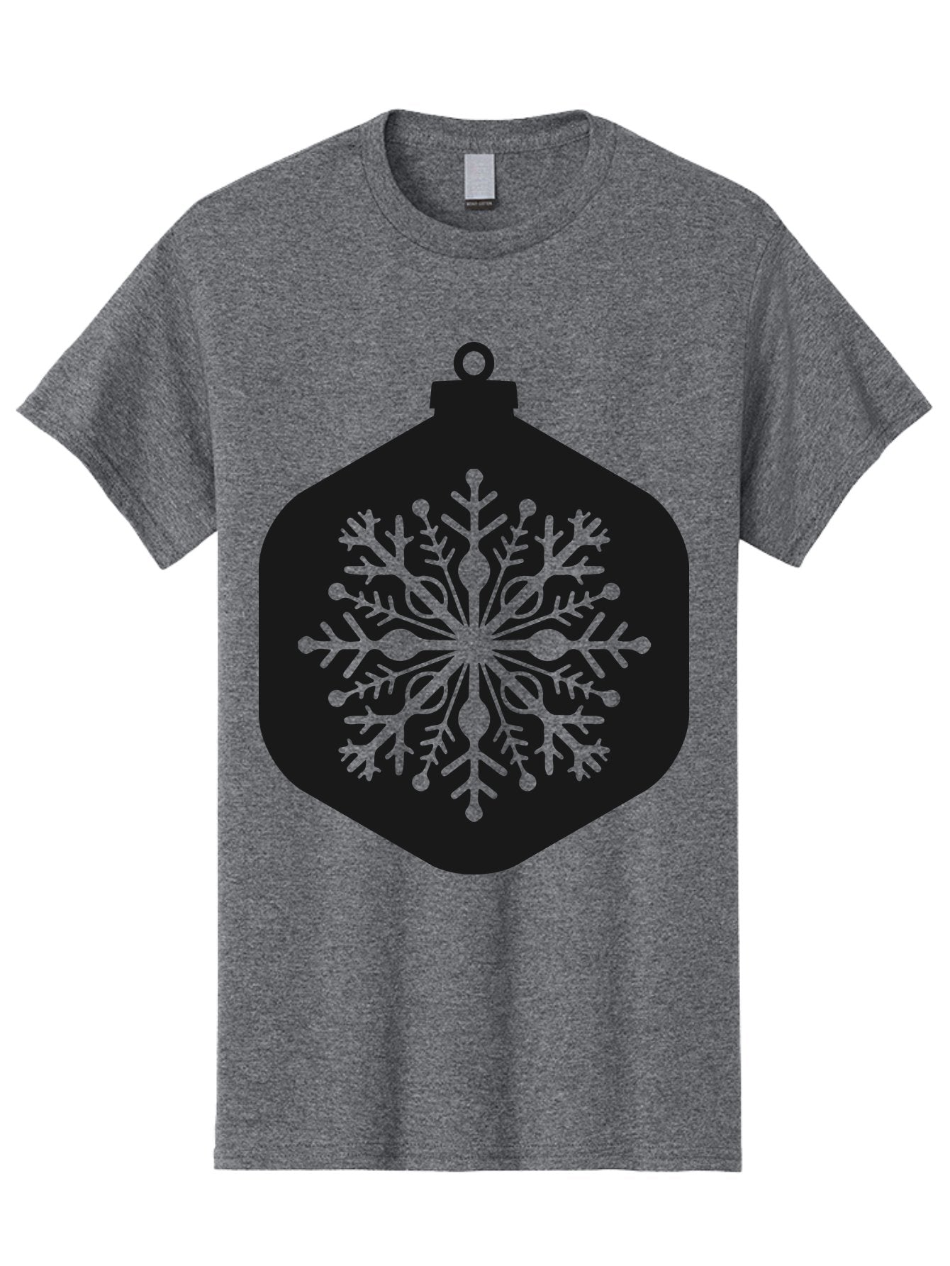 Christmas-Ornament-Snowflake Men'S Graphic Tee, 100% Cotton, Comfortable Casual Summer Wear, Machine Washable, Christmas Ornament, Snowflake Design, Festive Decor, Holiday Symbol, Winter Wonderland, Seasonal Charm, Elegant Pattern, Aac583 12