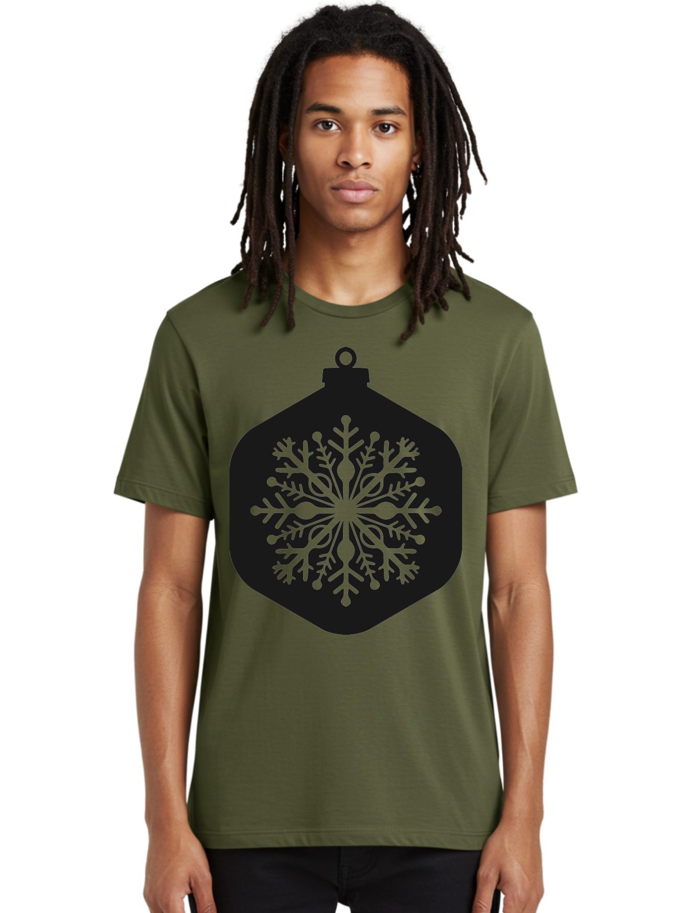 Christmas-Ornament-Snowflake Men'S Graphic Tee, 100% Cotton, Comfortable Casual Summer Wear, Machine Washable, Christmas Ornament, Snowflake Design, Festive Decor, Holiday Symbol, Winter Wonderland, Seasonal Charm, Elegant Pattern, Aac583 28