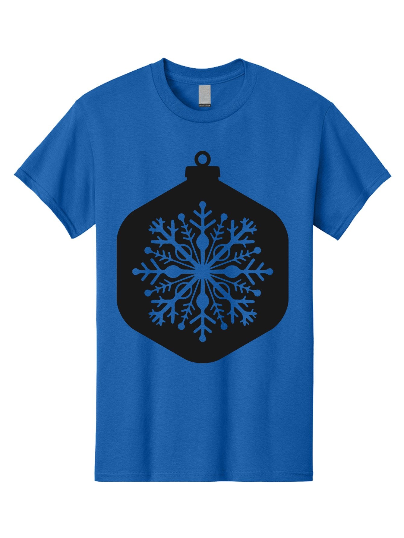 Christmas-Ornament-Snowflake Men'S Graphic Tee, 100% Cotton, Comfortable Casual Summer Wear, Machine Washable, Christmas Ornament, Snowflake Design, Festive Decor, Holiday Symbol, Winter Wonderland, Seasonal Charm, Elegant Pattern, Aac583 8