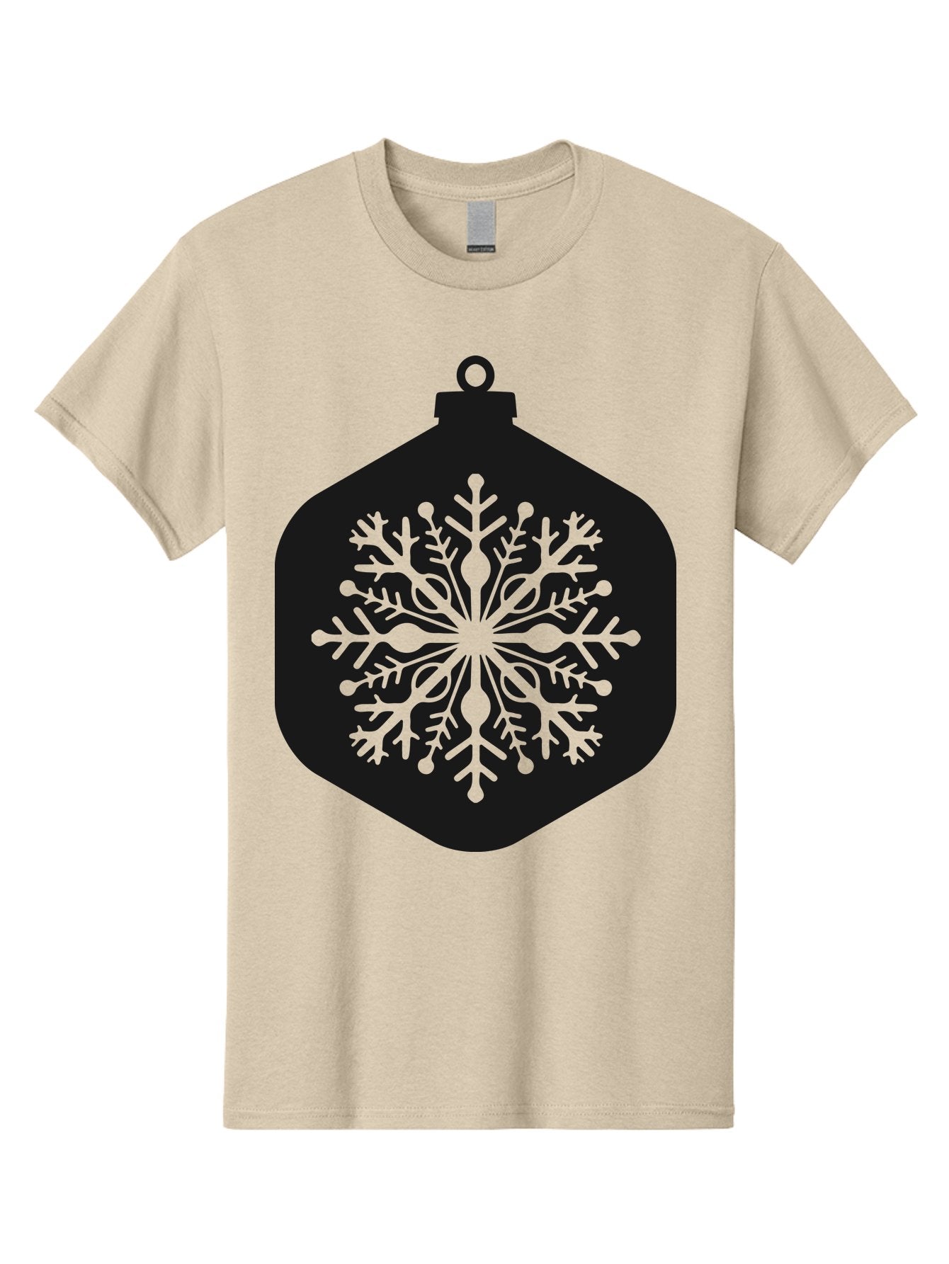 Christmas-Ornament-Snowflake Men'S Graphic Tee, 100% Cotton, Comfortable Casual Summer Wear, Machine Washable, Christmas Ornament, Snowflake Design, Festive Decor, Holiday Symbol, Winter Wonderland, Seasonal Charm, Elegant Pattern, Aac583 11