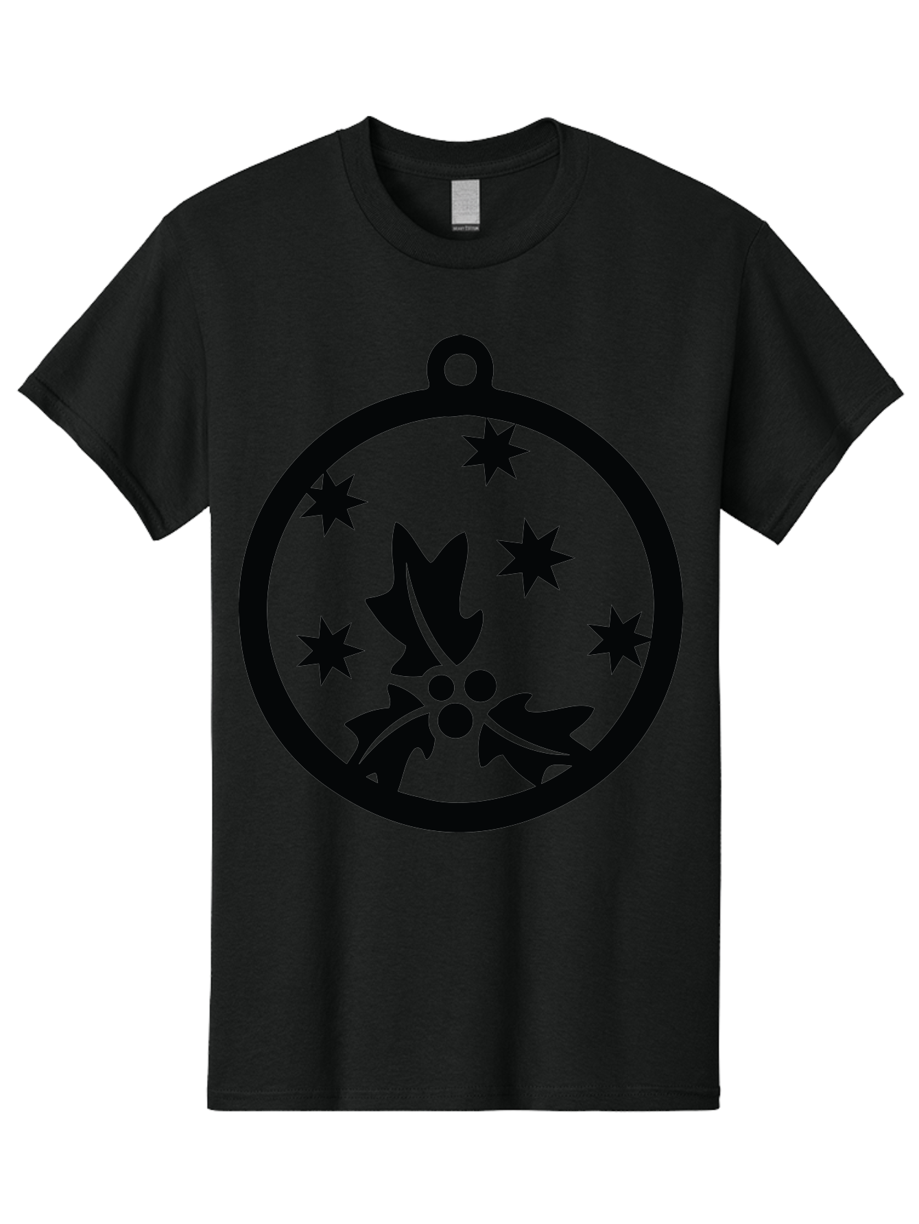 Christmas-Ornament Men'S Graphic Tee, 100% Cotton, Comfortable Casual Summer Wear, Machine Washable, Christmas Bauble, Holly Decoration, Festive Stars, Holiday Ornament, Seasonal Design, Winter Decor, Christmas Symbol Aac584 23