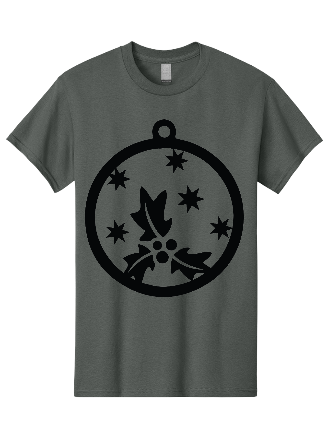 Christmas-Ornament Men'S Graphic Tee, 100% Cotton, Comfortable Casual Summer Wear, Machine Washable, Christmas Bauble, Holly Decoration, Festive Stars, Holiday Ornament, Seasonal Design, Winter Decor, Christmas Symbol Aac584 21