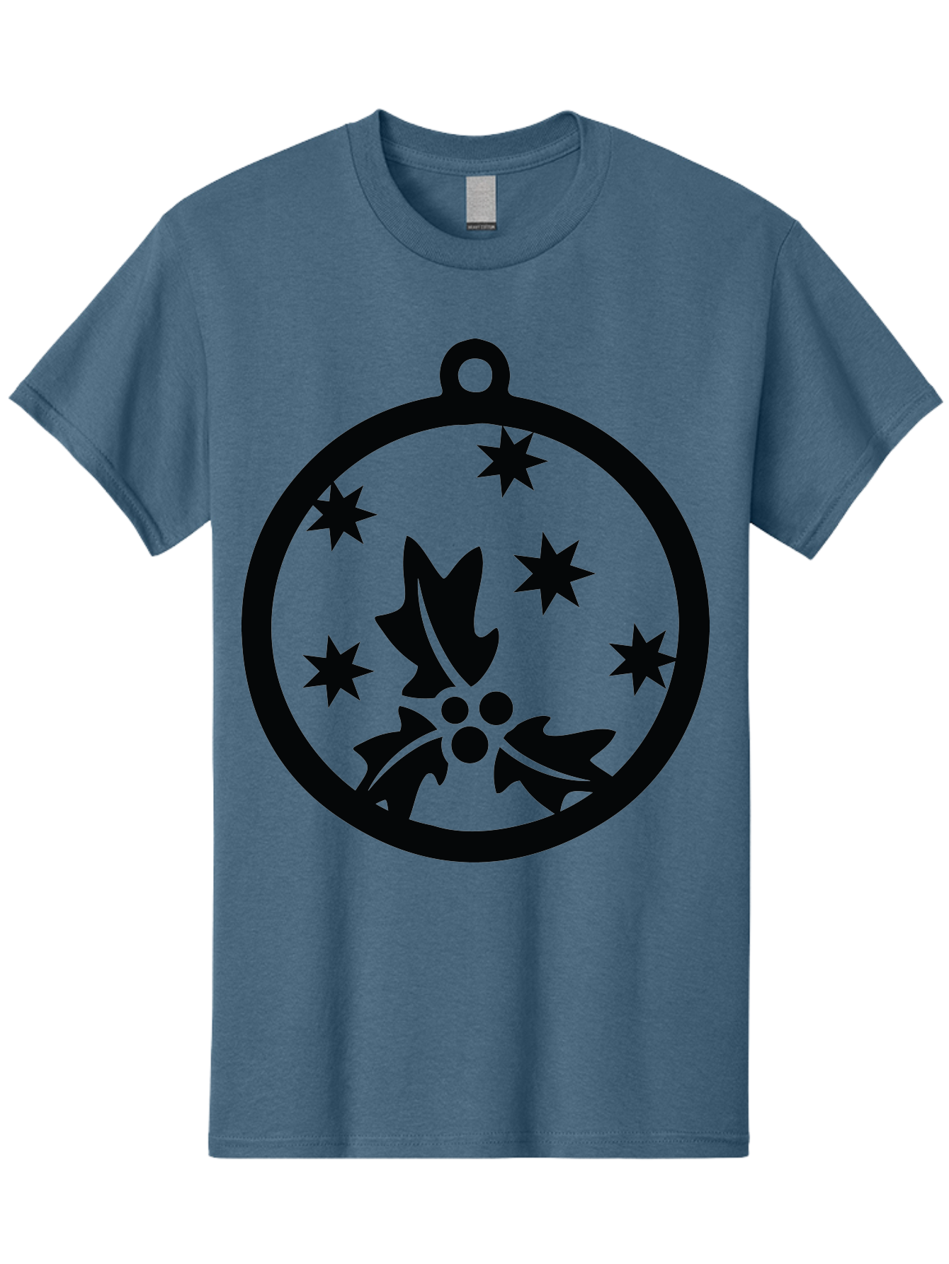 Christmas-Ornament Men'S Graphic Tee, 100% Cotton, Comfortable Casual Summer Wear, Machine Washable, Christmas Bauble, Holly Decoration, Festive Stars, Holiday Ornament, Seasonal Design, Winter Decor, Christmas Symbol Aac584 13