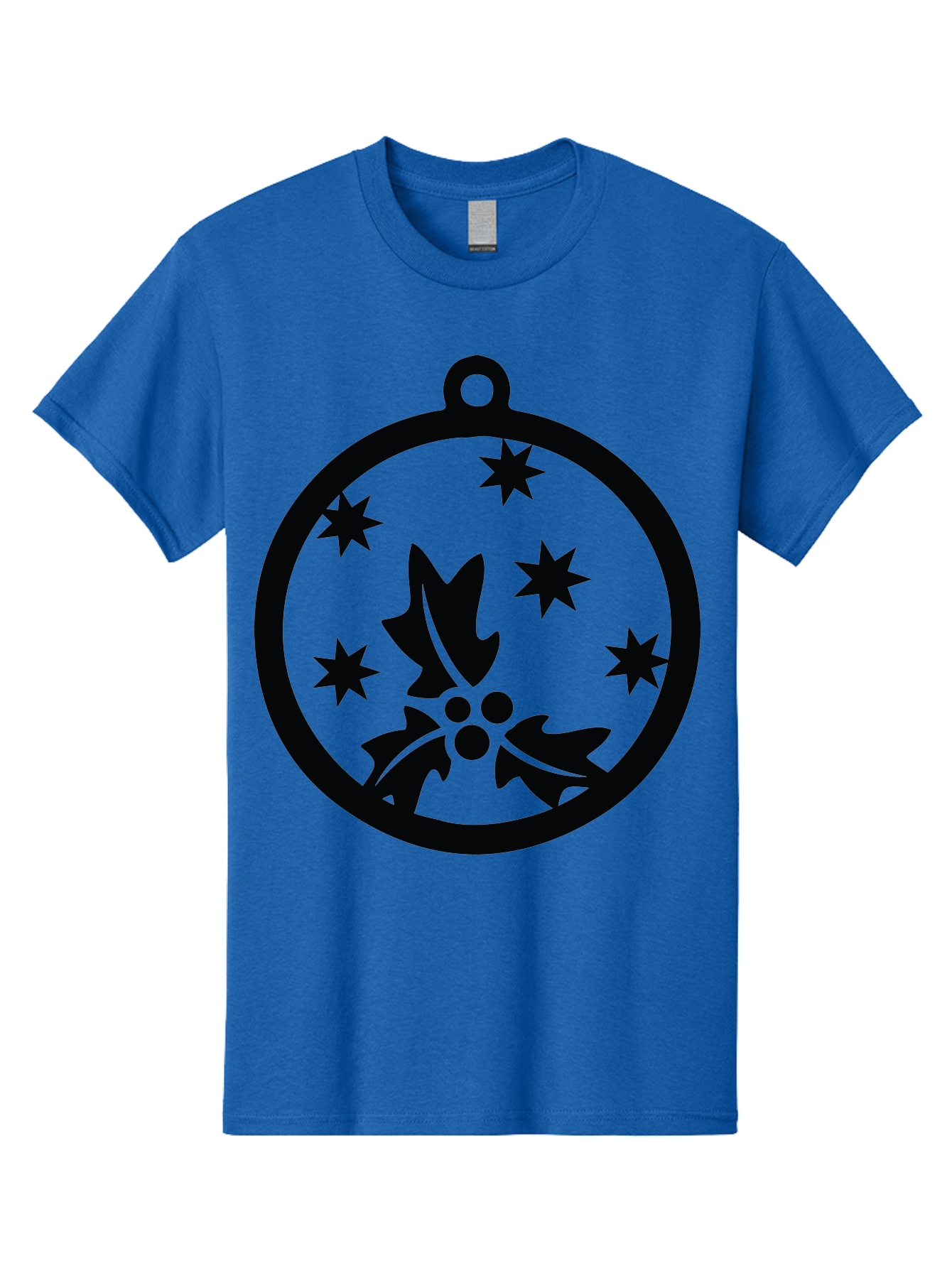 Christmas-Ornament Men'S Graphic Tee, 100% Cotton, Comfortable Casual Summer Wear, Machine Washable, Christmas Bauble, Holly Decoration, Festive Stars, Holiday Ornament, Seasonal Design, Winter Decor, Christmas Symbol Aac584 11