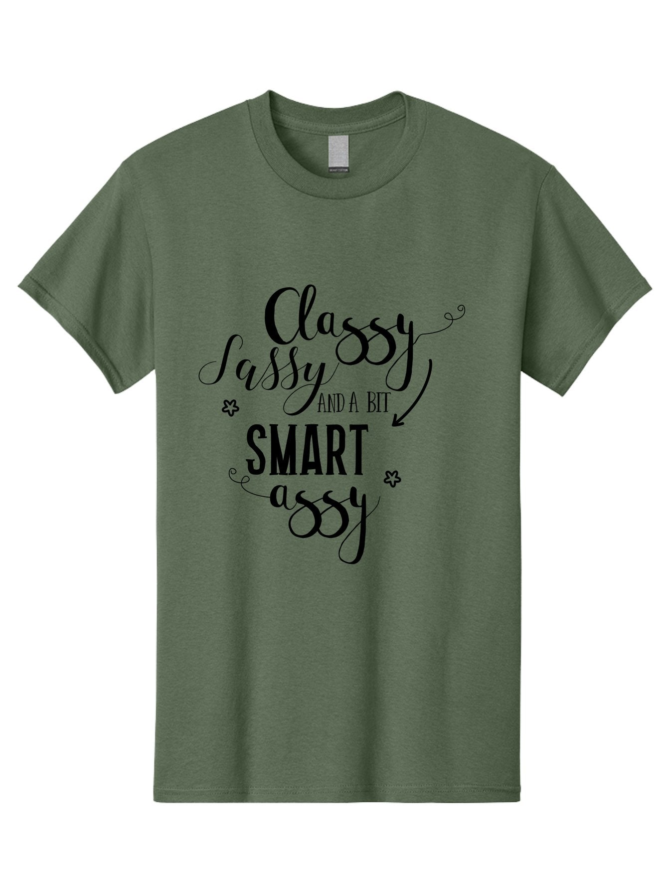Classy-Sassy-And-A-Bit-Smart-Assy Men'S Graphic Tee, 100% Cotton, Comfortable Casual Summer Wear, Machine Washable, Classy Sassy, Smart Assy, Sassy Quotes, Funny Phrases, Sassy Sayings, Witty Humor, Trendy Typography, Inspirational Words Aac596 13