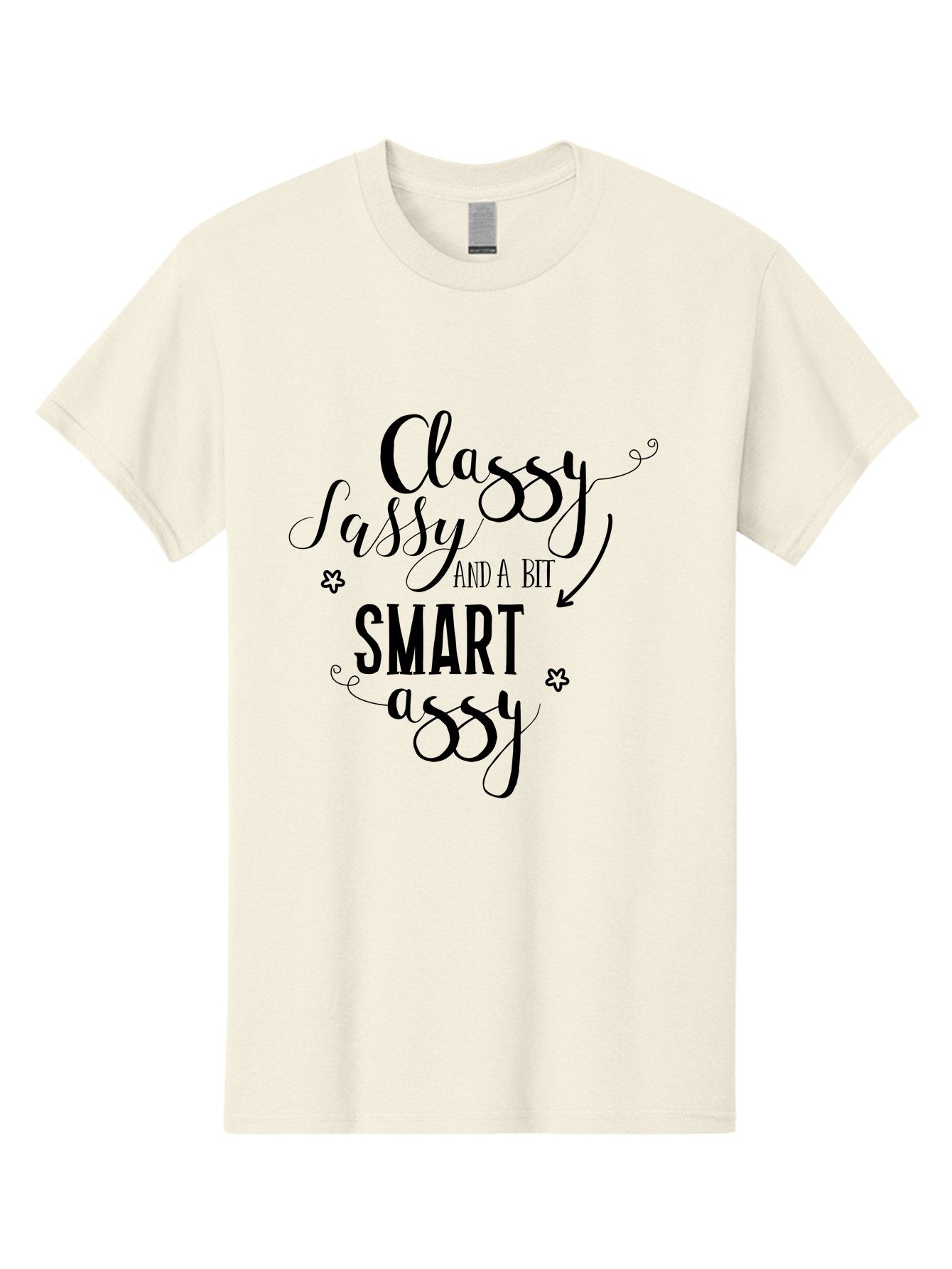 Classy-Sassy-And-A-Bit-Smart-Assy Men'S Graphic Tee, 100% Cotton, Comfortable Casual Summer Wear, Machine Washable, Classy Sassy, Smart Assy, Sassy Quotes, Funny Phrases, Sassy Sayings, Witty Humor, Trendy Typography, Inspirational Words Aac596 15