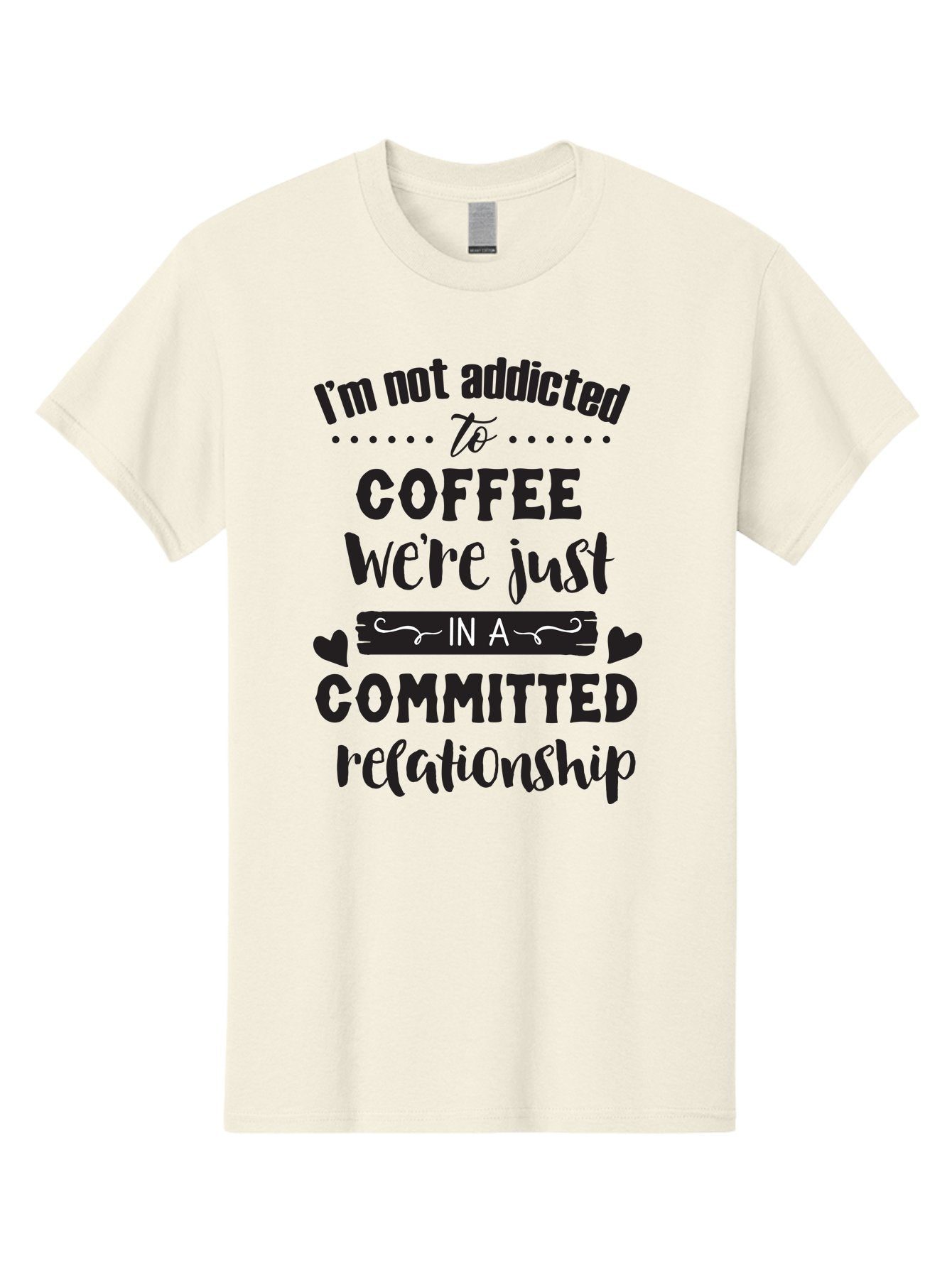 Coffee-Commitment Men'S Graphic Tee, 100% Cotton, Comfortable Casual Summer Wear, Machine Washable, Love For Coffee, Coffee Addiction, Committed Relationship, Coffee Humor, Funny Quote, Coffee Lover, Coffee Quote, Coffee Obsession, Aac599 15
