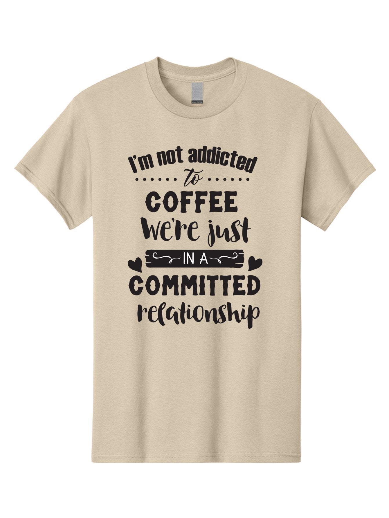Coffee-Commitment Men'S Graphic Tee, 100% Cotton, Comfortable Casual Summer Wear, Machine Washable, Love For Coffee, Coffee Addiction, Committed Relationship, Coffee Humor, Funny Quote, Coffee Lover, Coffee Quote, Coffee Obsession, Aac599 14