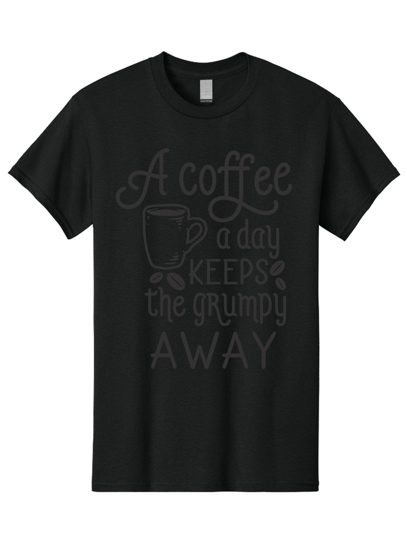 Coffee-Keeps-Grumpy-Away Men'S Graphic Tee, 100% Cotton, Comfortable Casual Summer Wear, Machine Washable, Coffee Quote, Coffee Lover, Coffee Humor, Daily Coffee, Grumpy Relief, Coffee Benefits, Morning Motivation Aac603 4