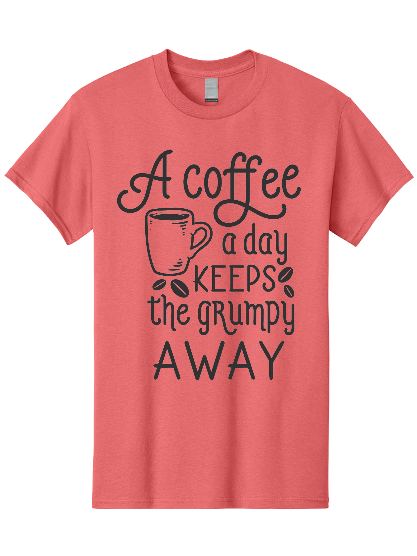 Coffee-Keeps-Grumpy-Away Men'S Graphic Tee, 100% Cotton, Comfortable Casual Summer Wear, Machine Washable, Coffee Quote, Coffee Lover, Coffee Humor, Daily Coffee, Grumpy Relief, Coffee Benefits, Morning Motivation Aac603 13