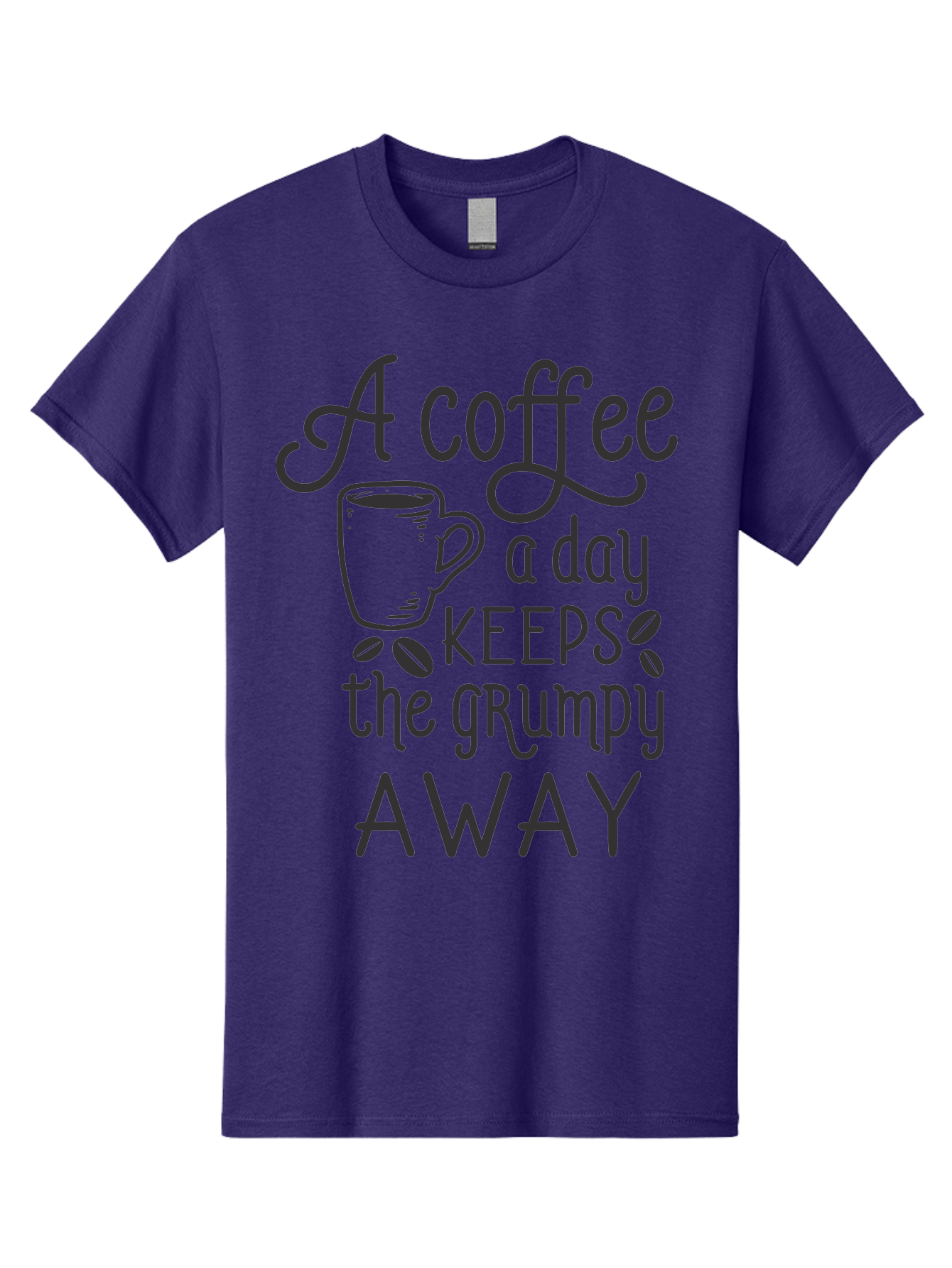 Coffee-Keeps-Grumpy-Away Men'S Graphic Tee, 100% Cotton, Comfortable Casual Summer Wear, Machine Washable, Coffee Quote, Coffee Lover, Coffee Humor, Daily Coffee, Grumpy Relief, Coffee Benefits, Morning Motivation Aac603 15