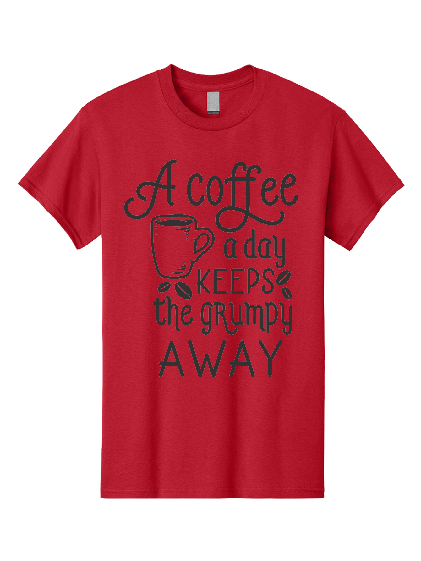 Coffee-Keeps-Grumpy-Away Men'S Graphic Tee, 100% Cotton, Comfortable Casual Summer Wear, Machine Washable, Coffee Quote, Coffee Lover, Coffee Humor, Daily Coffee, Grumpy Relief, Coffee Benefits, Morning Motivation Aac603 11