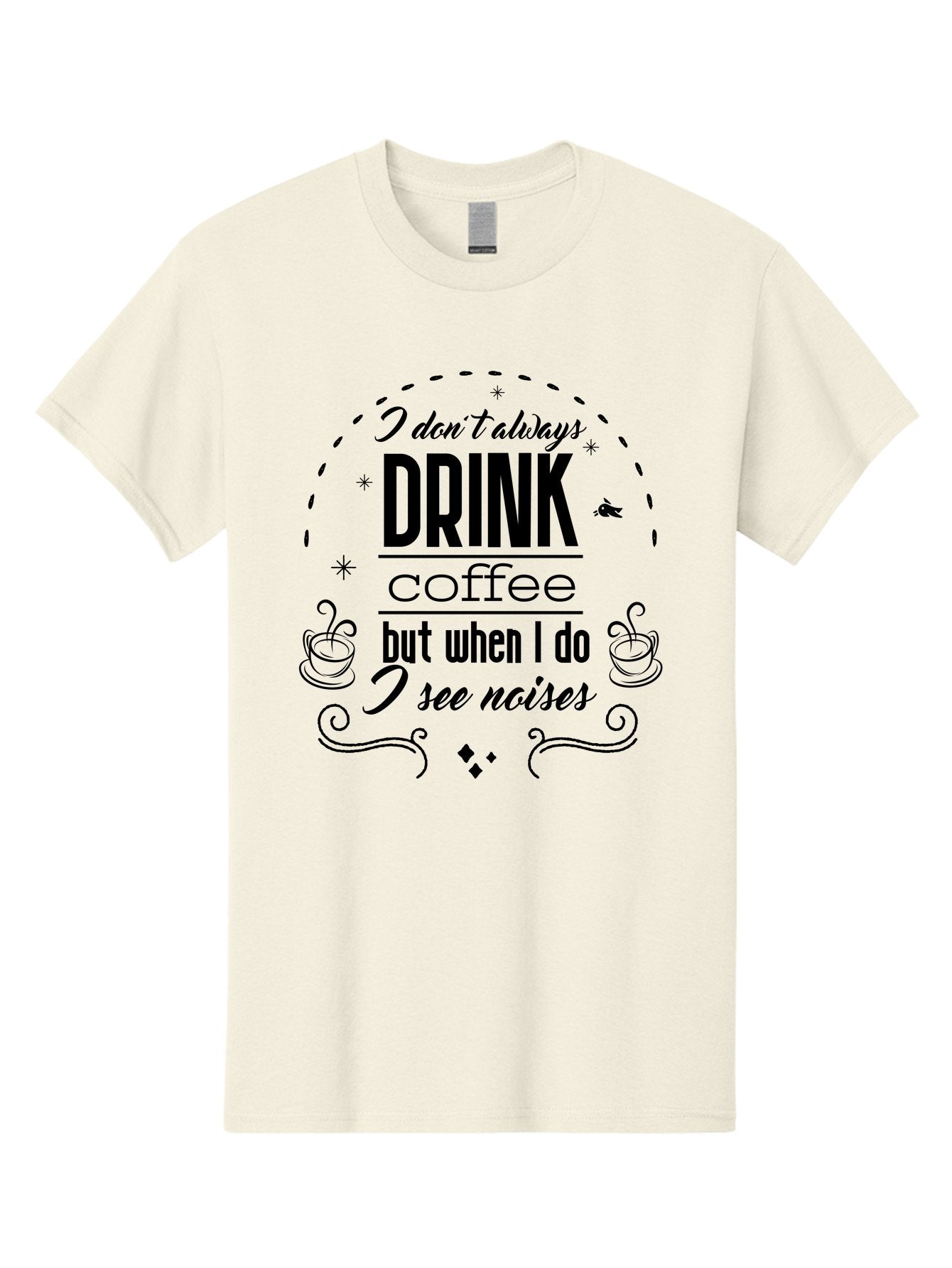 Coffee-Quote Men'S Graphic Tee, 100% Cotton, Comfortable Casual Summer Wear, Machine Washable, Funny Coffee Quote, Coffee Humor, Drink Coffee, Coffee Lover, Coffee Addict, Coffee Quotes, Humorous Sayings, Witty Phrases Aac604