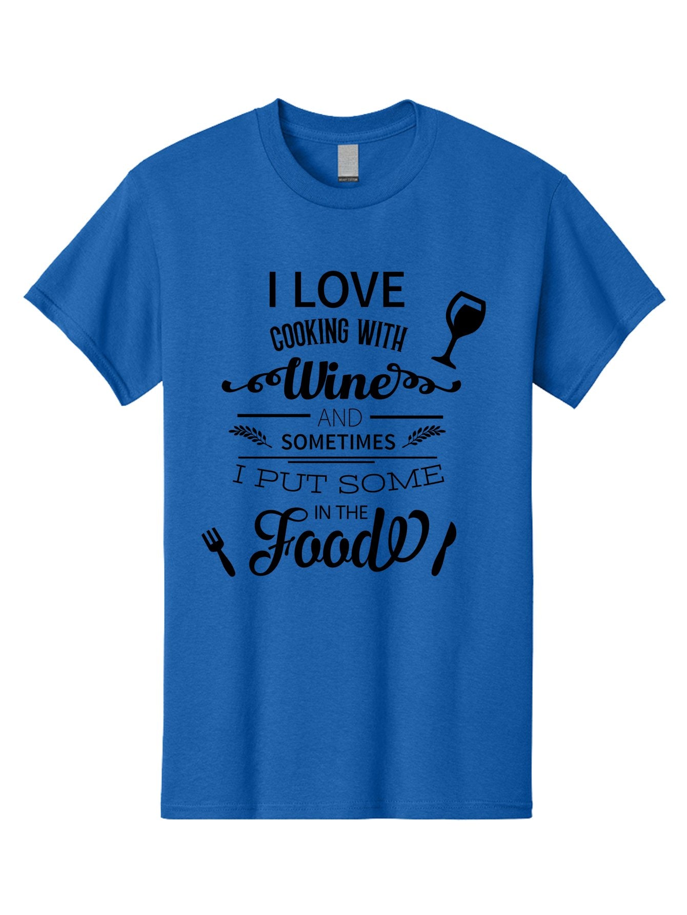 Cooking-With-Wine Men'S Graphic Tee, 100% Cotton, Comfortable Casual Summer Wear, Machine Washable, Cooking With Wine, Wine Quote, Funny Kitchen Humor, Wine Lover Gift, Culinary Arts, Kitchen Decor Inspiration, Chef'S Wit Aac608 5