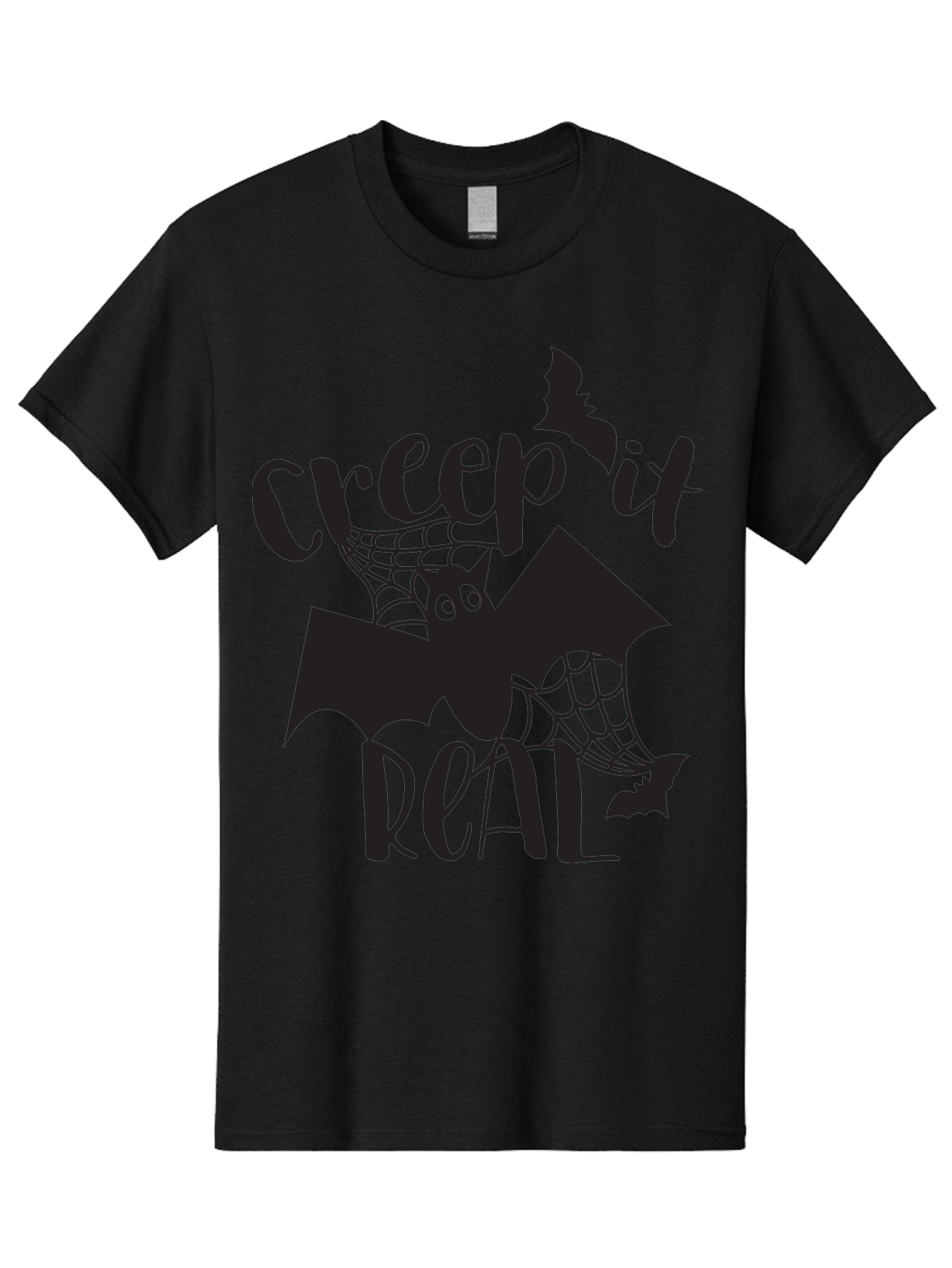 Creep-It-Real Men'S Graphic Tee, 100% Cotton, Comfortable Casual Summer Wear, Machine Washable, Halloween Graphics, Halloween Design, Creepy Bat, Spider Web, Halloween Theme, Spooky Atmosphere, Halloween Decoration, Creepy Eyes Aac614 19