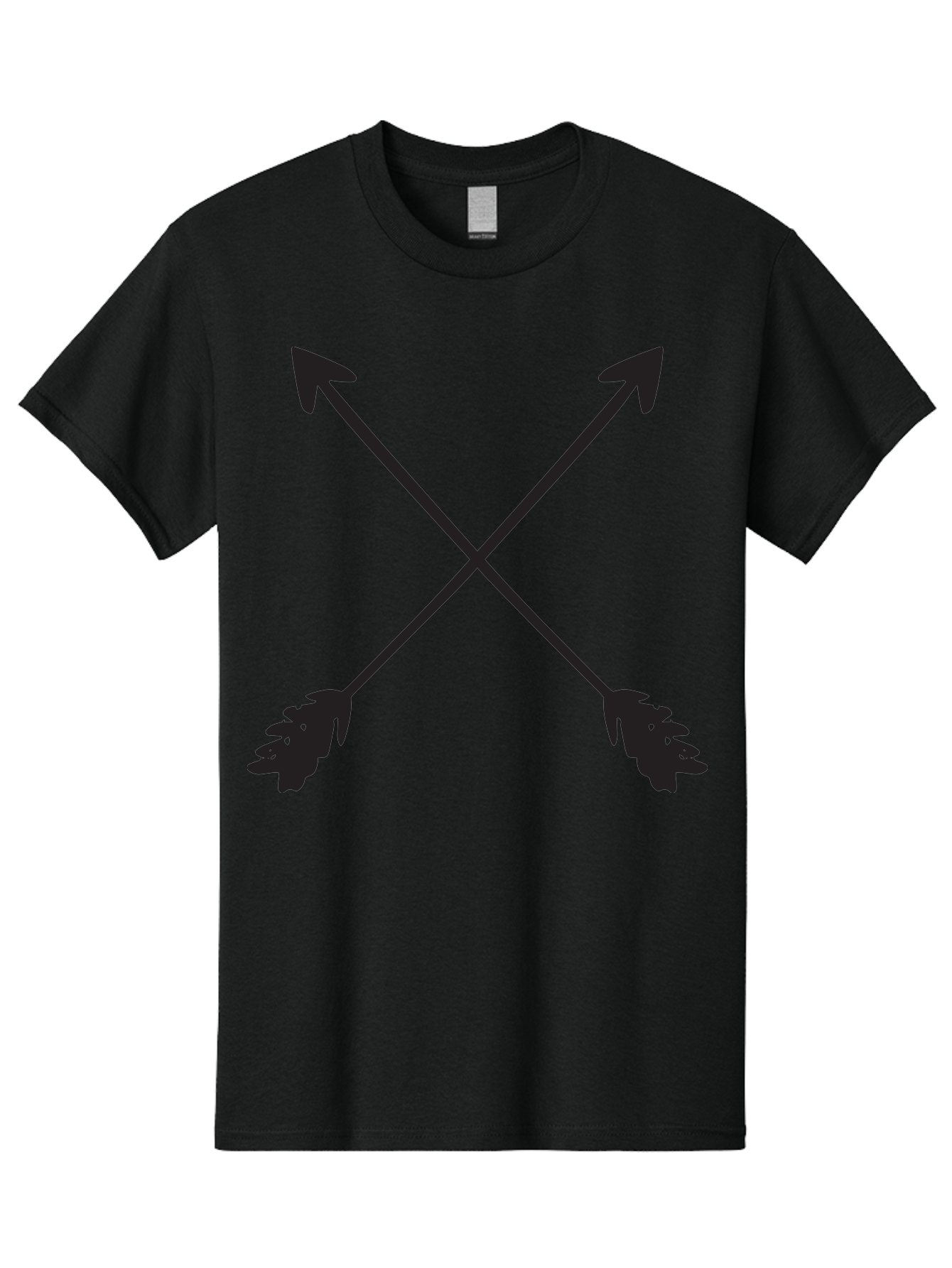 Crossed-Arrows Men'S Graphic Tee, 100% Cotton, Comfortable Casual Summer Wear, Machine Washable, Crossed Arrows, Arrow Symbol, Bold Graphics, Graphic Design Elements, Minimalist Art, Symbol Design, Vector Graphics Aac617 19